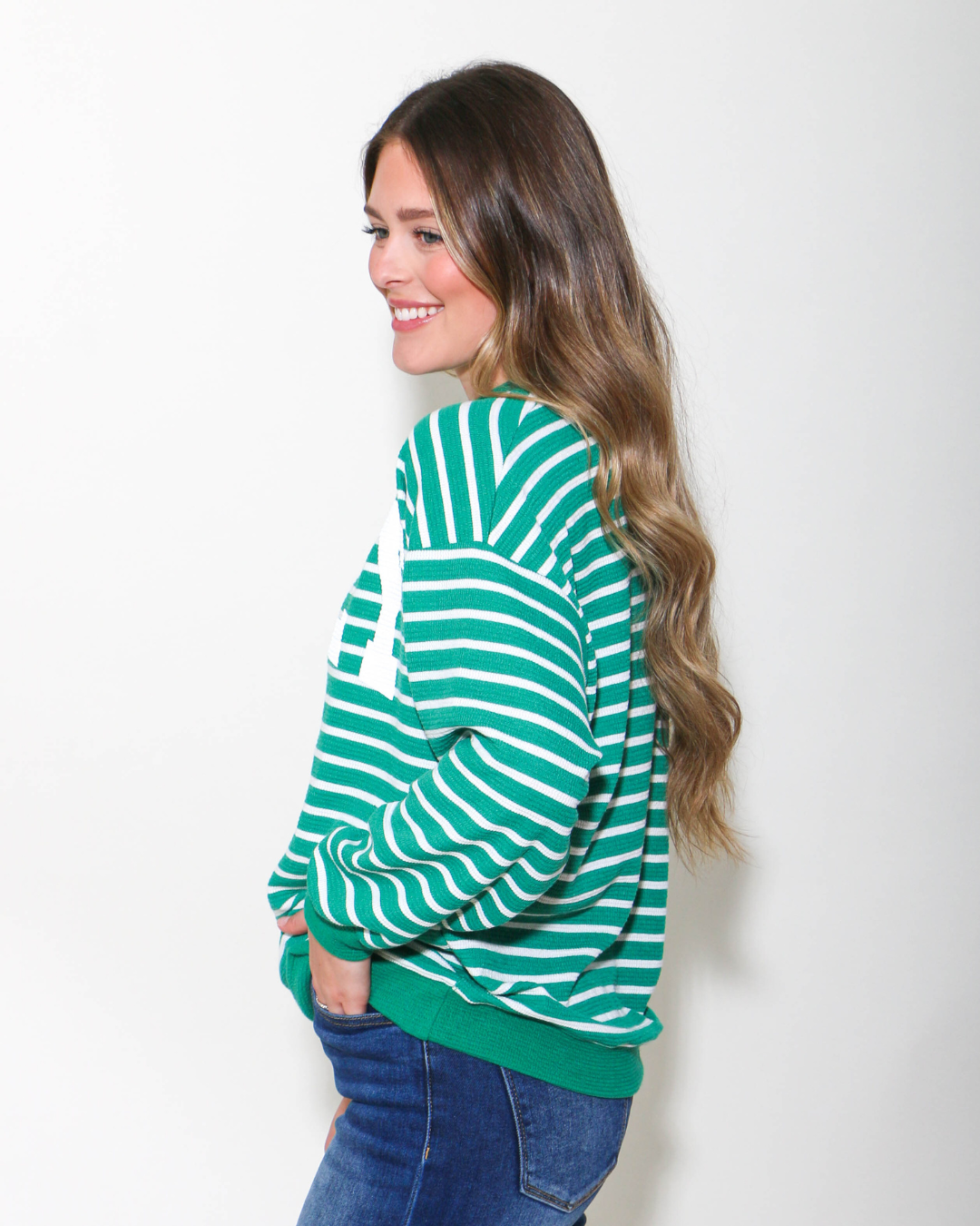 Jolly Striped Knit Sweater