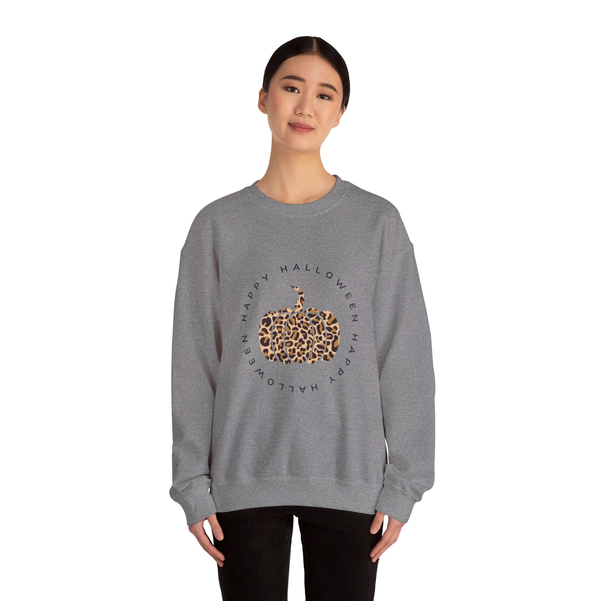 Leopard Pumpkin Crewneck Sweatshirt