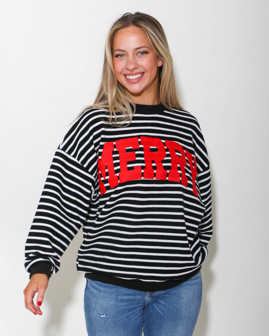 Merry Striped Knit Sweater