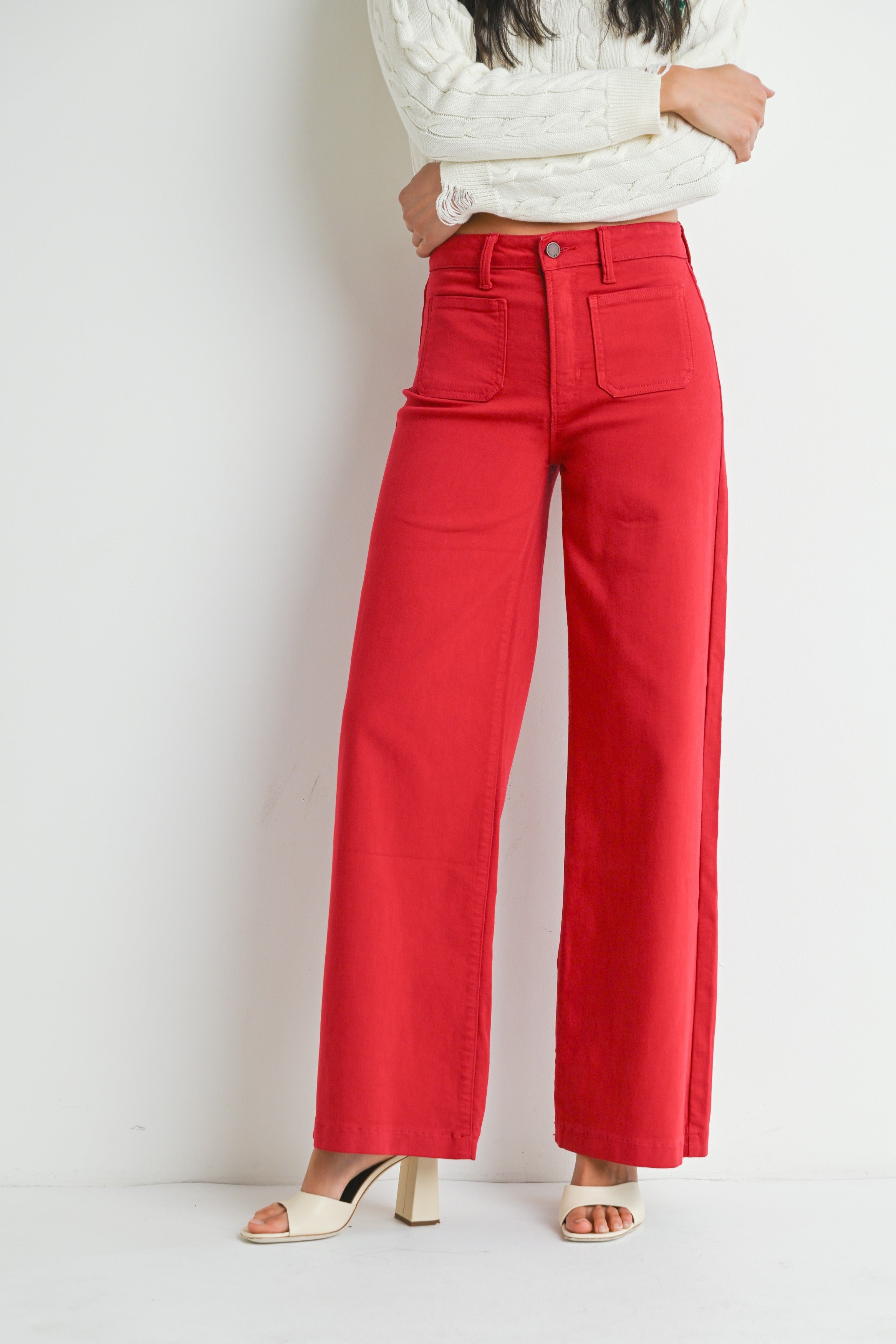 Patch Pocket Red Flares