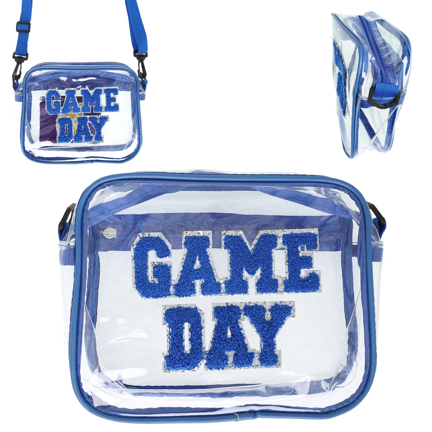 Clear Game Day Bag in Blue