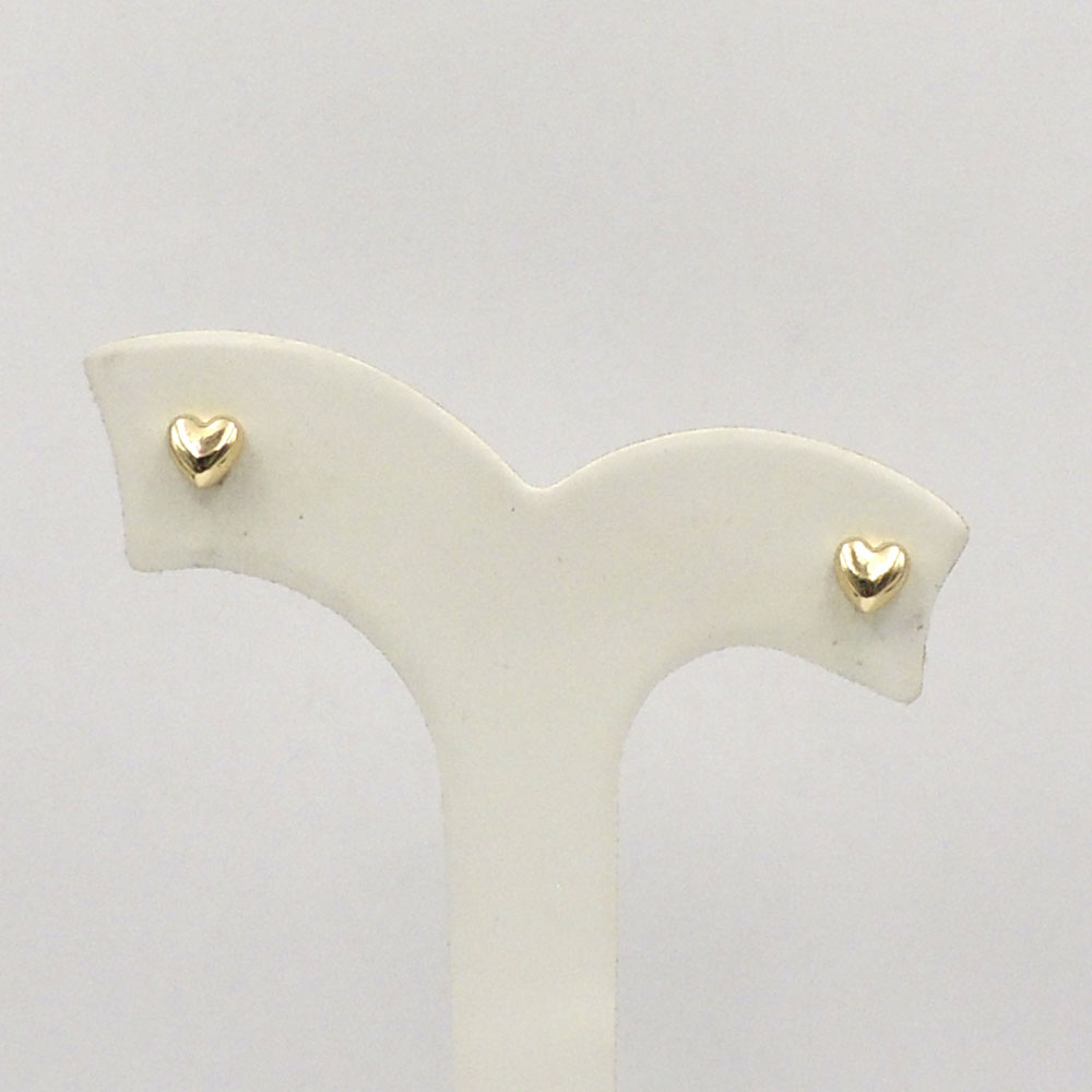 Mini Heart Stud w/ Pearl Back Earring