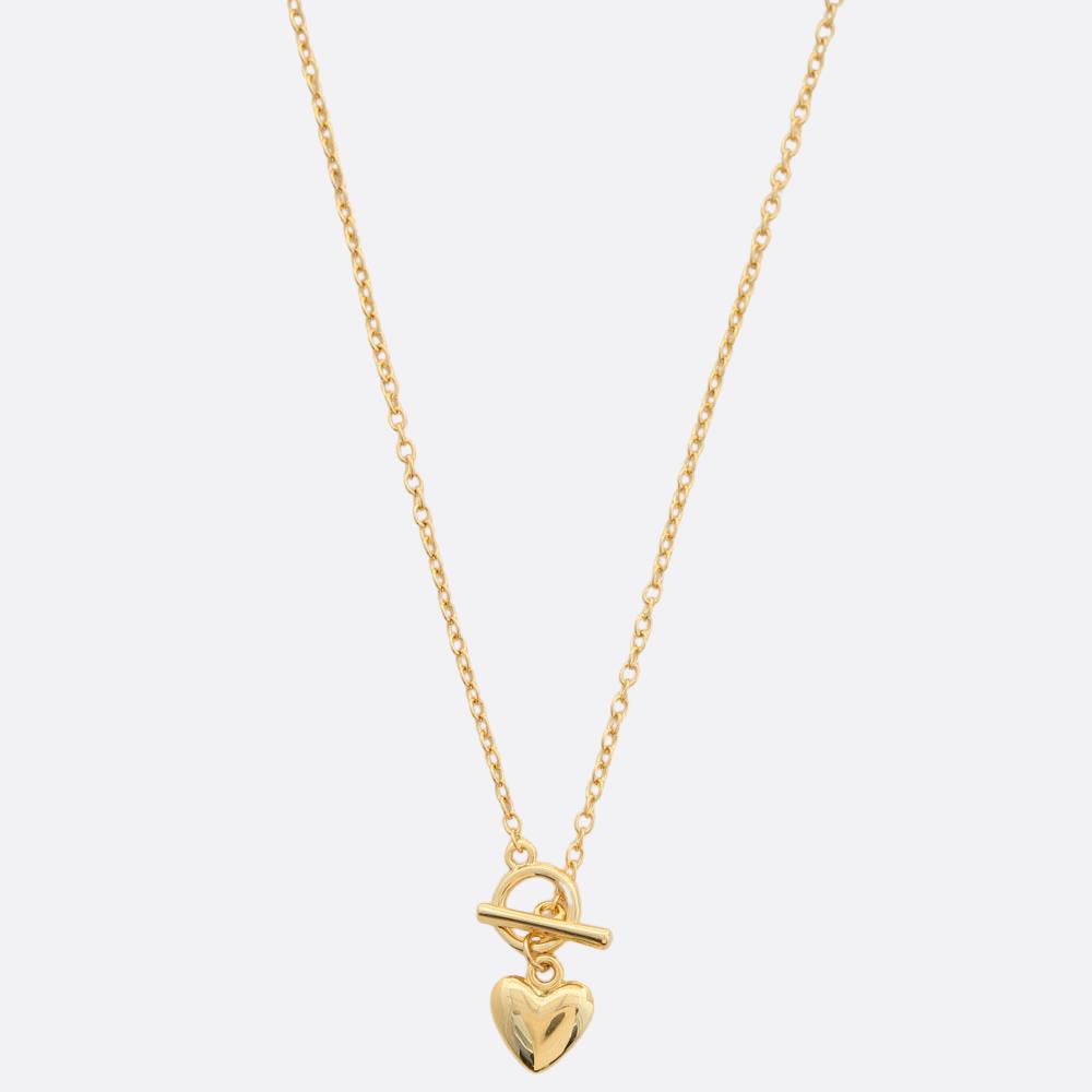 Heart Toggle Clasp Necklace