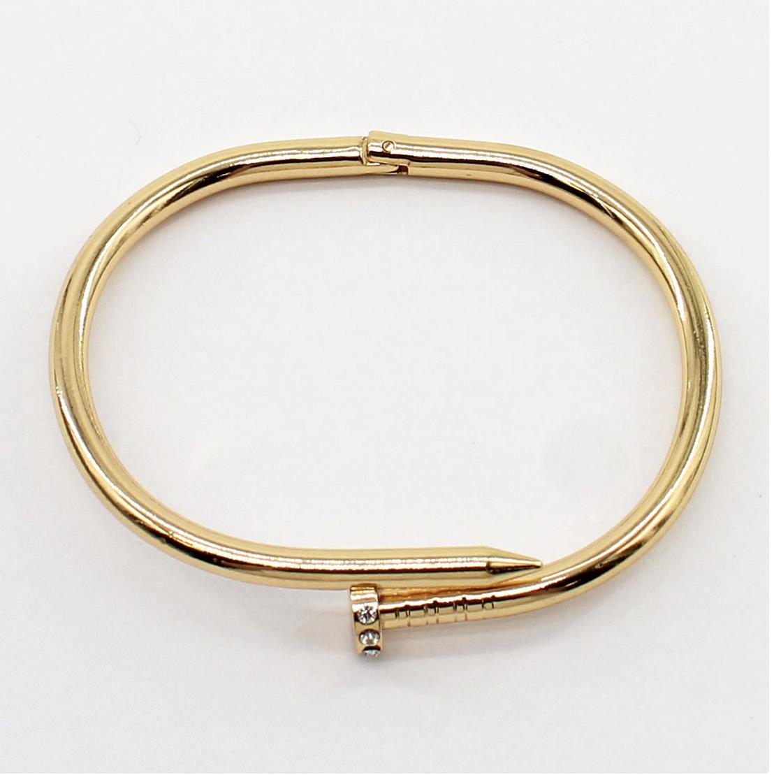 Nail Shape Metal Bracelet