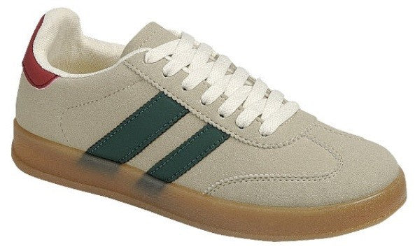 Color Pop Sneaker in Khaki/Green