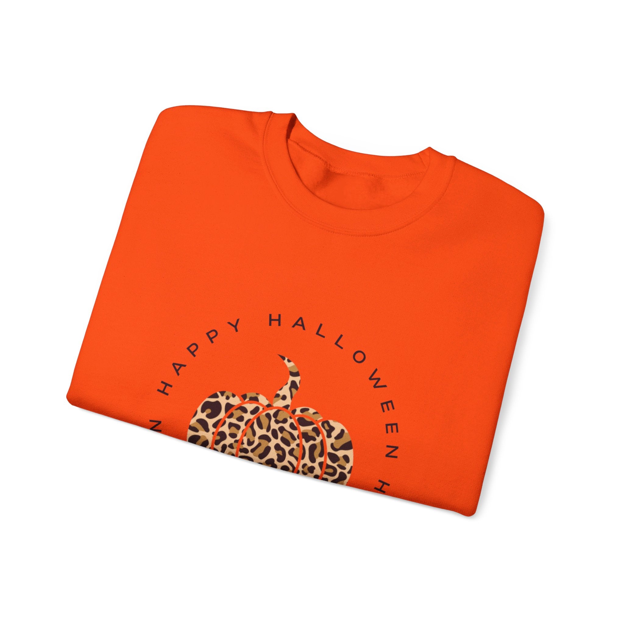 Leopard Pumpkin Crewneck Sweatshirt