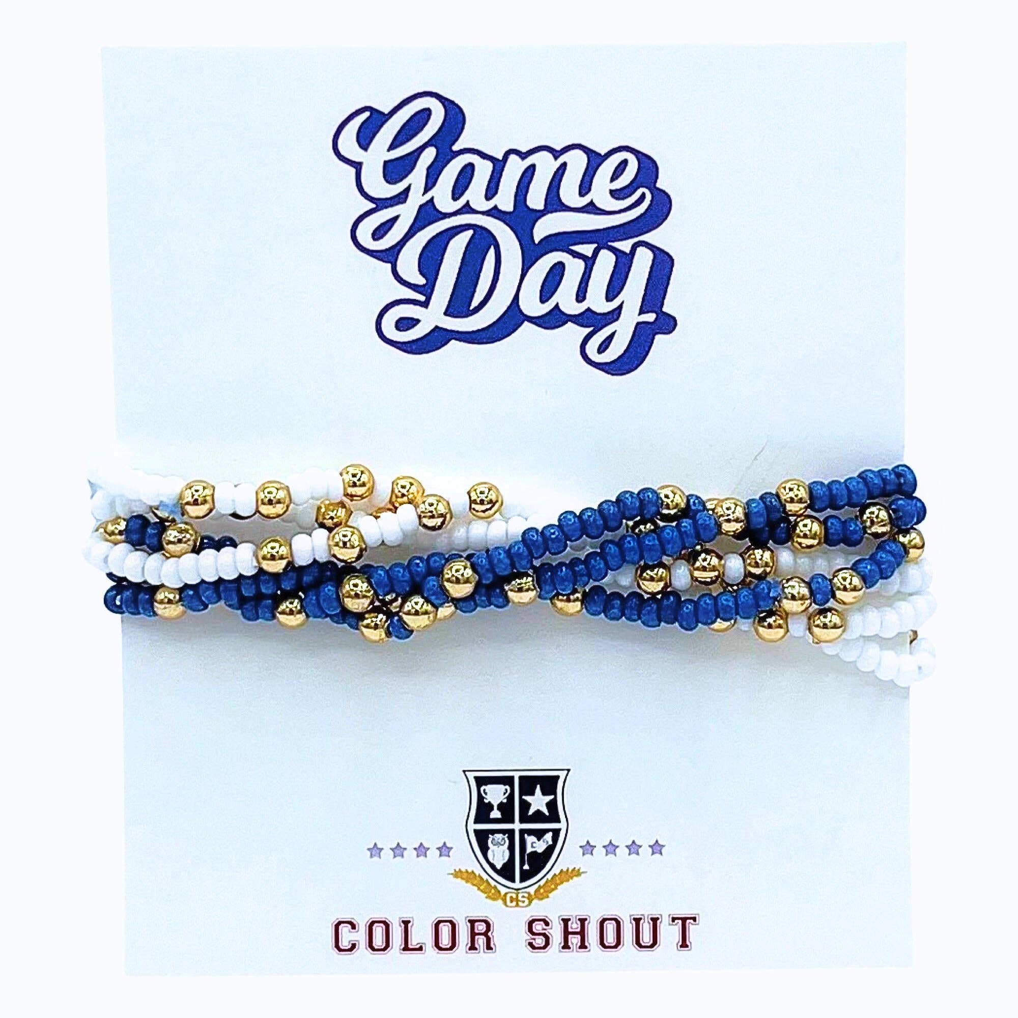 Game Day Team Colors: Set of 6 Stretch Bracelets