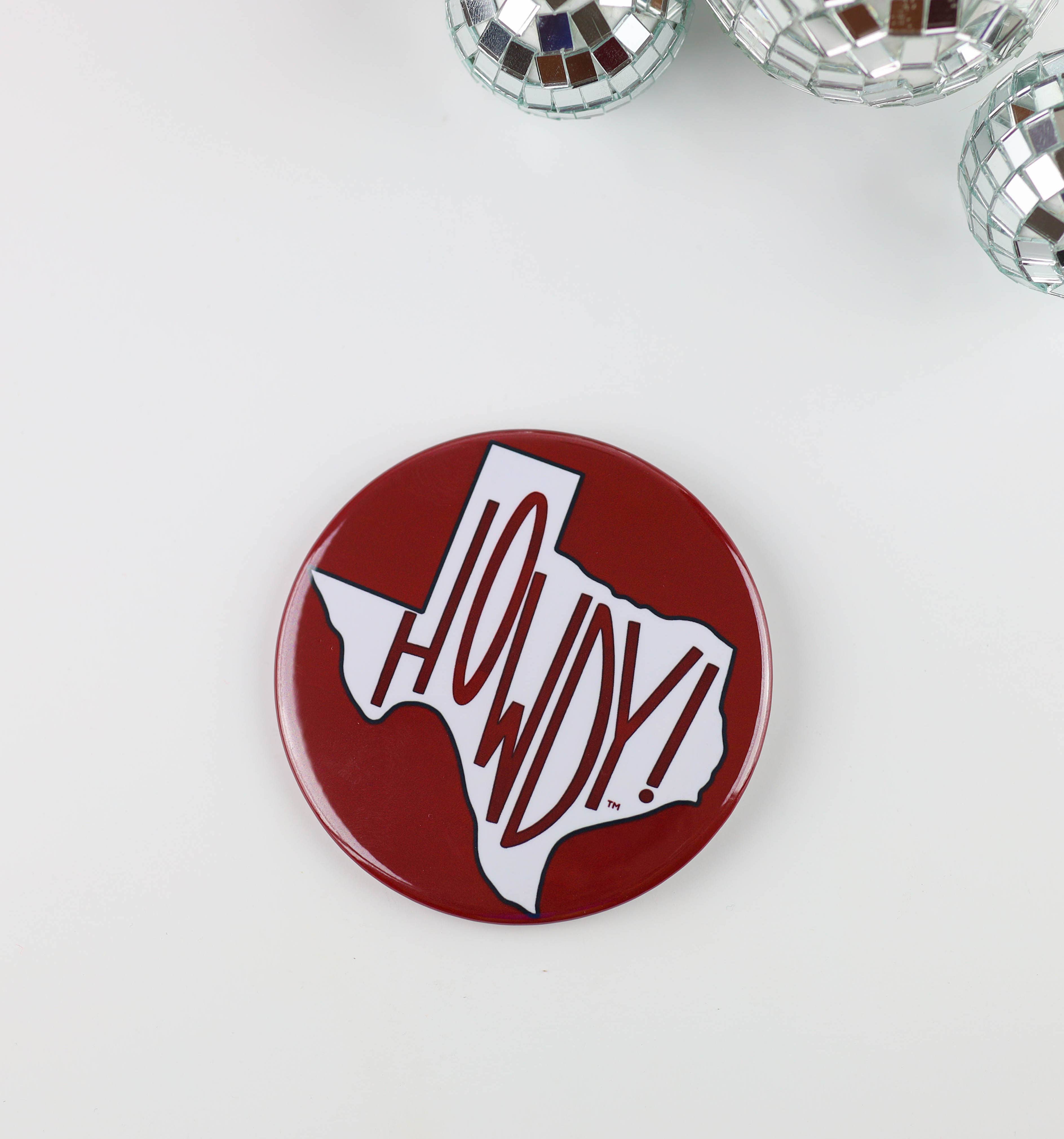 TEXAS A&M Maroon Game Day Tailgate Buttons | Game Day Pins (