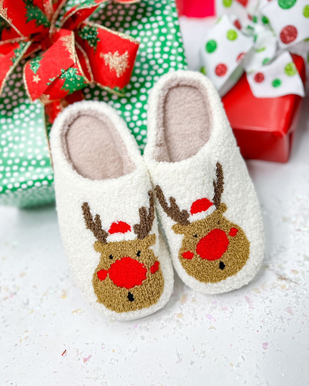 Rudolph Red Nose Slippers