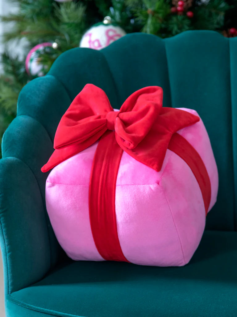 Pink Medium Gift Box Pillow