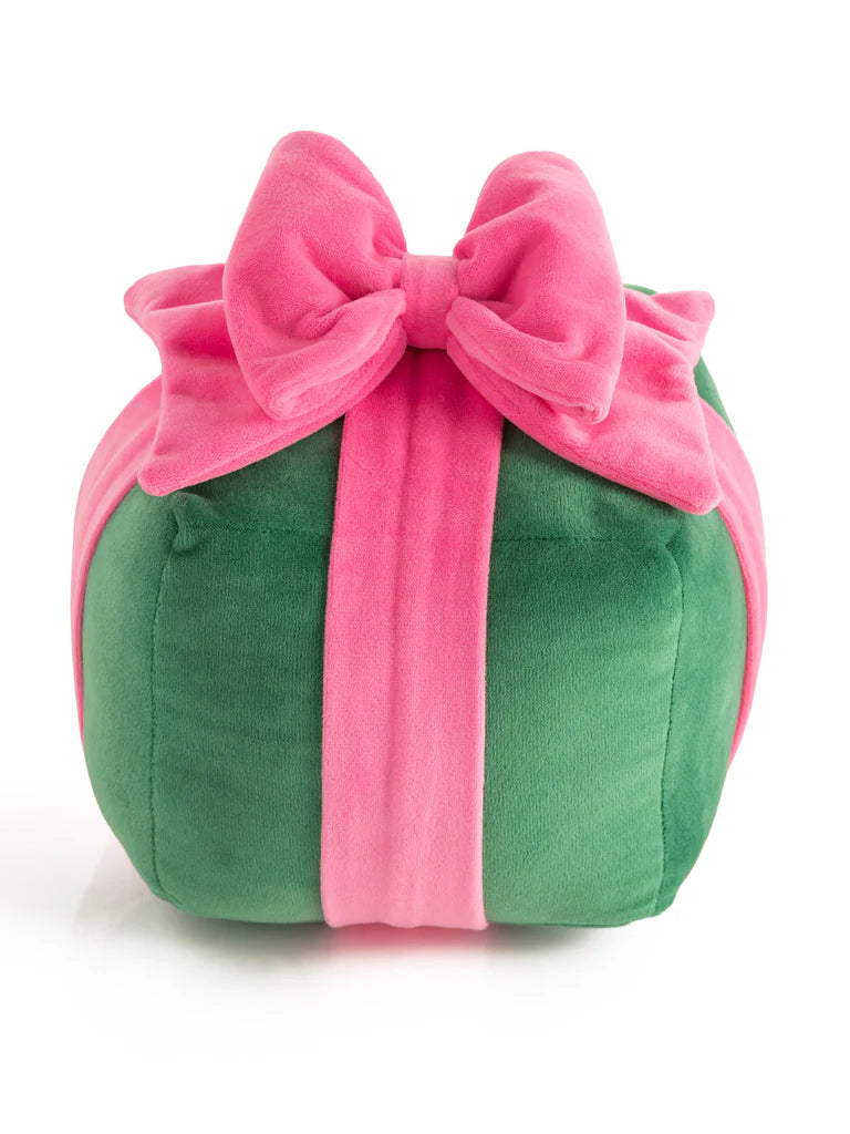 Small Green Gift Box Pillow