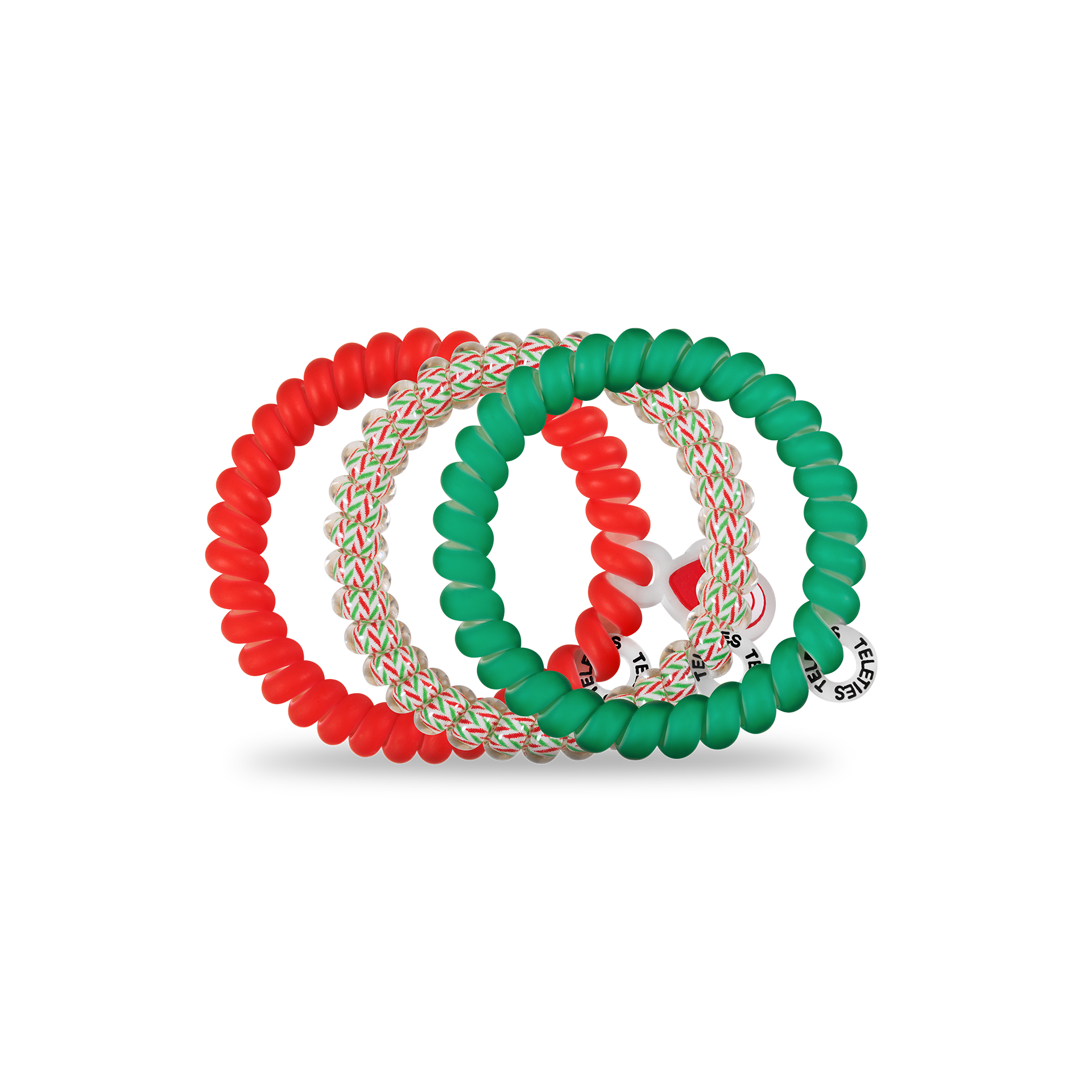 Sprial Hair Coils | Small | Santa Baby Hair Ties