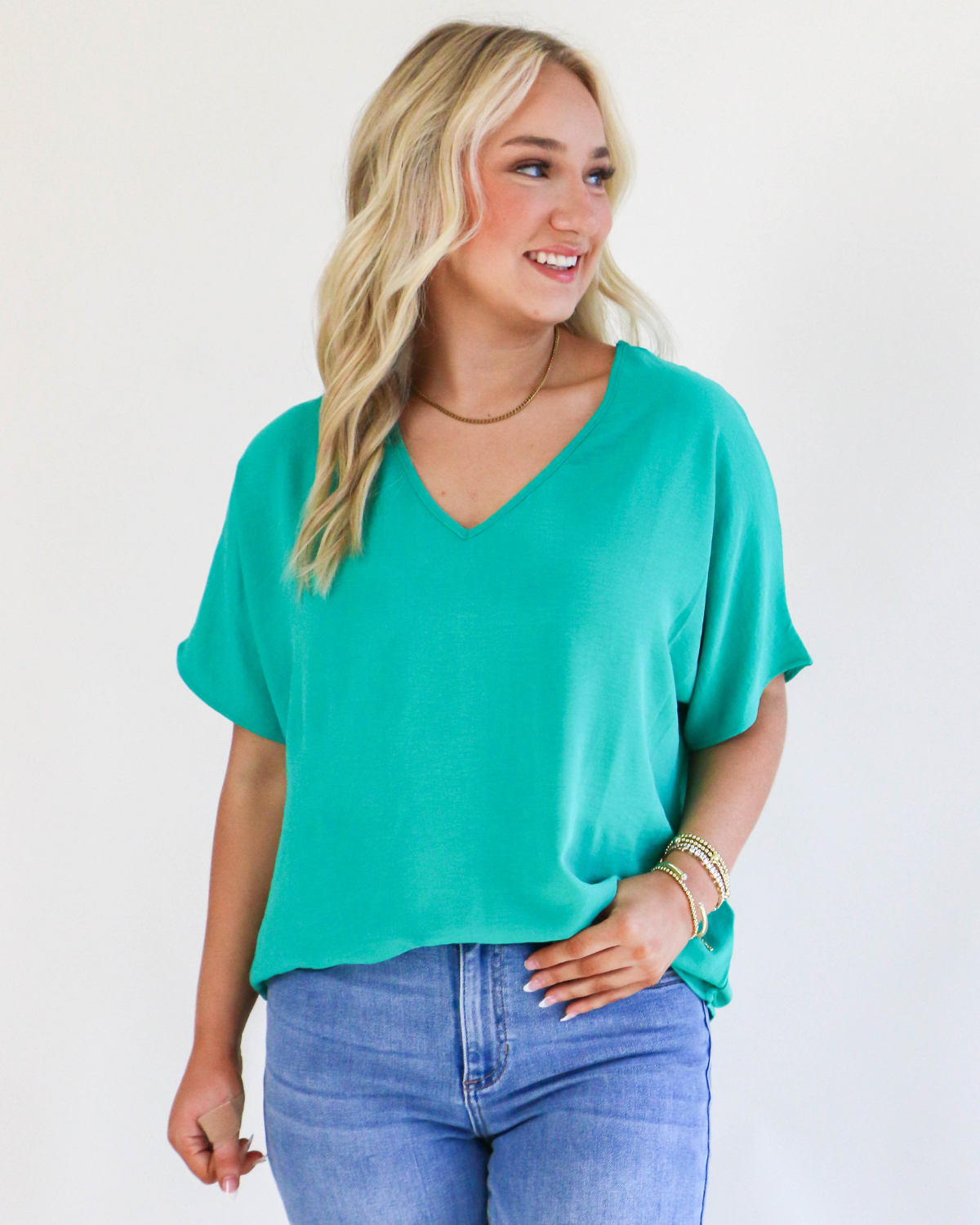 Easy Days Top in Kelly Green