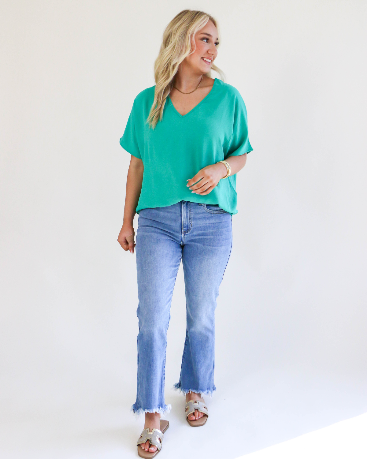 Easy Days Top in Kelly Green