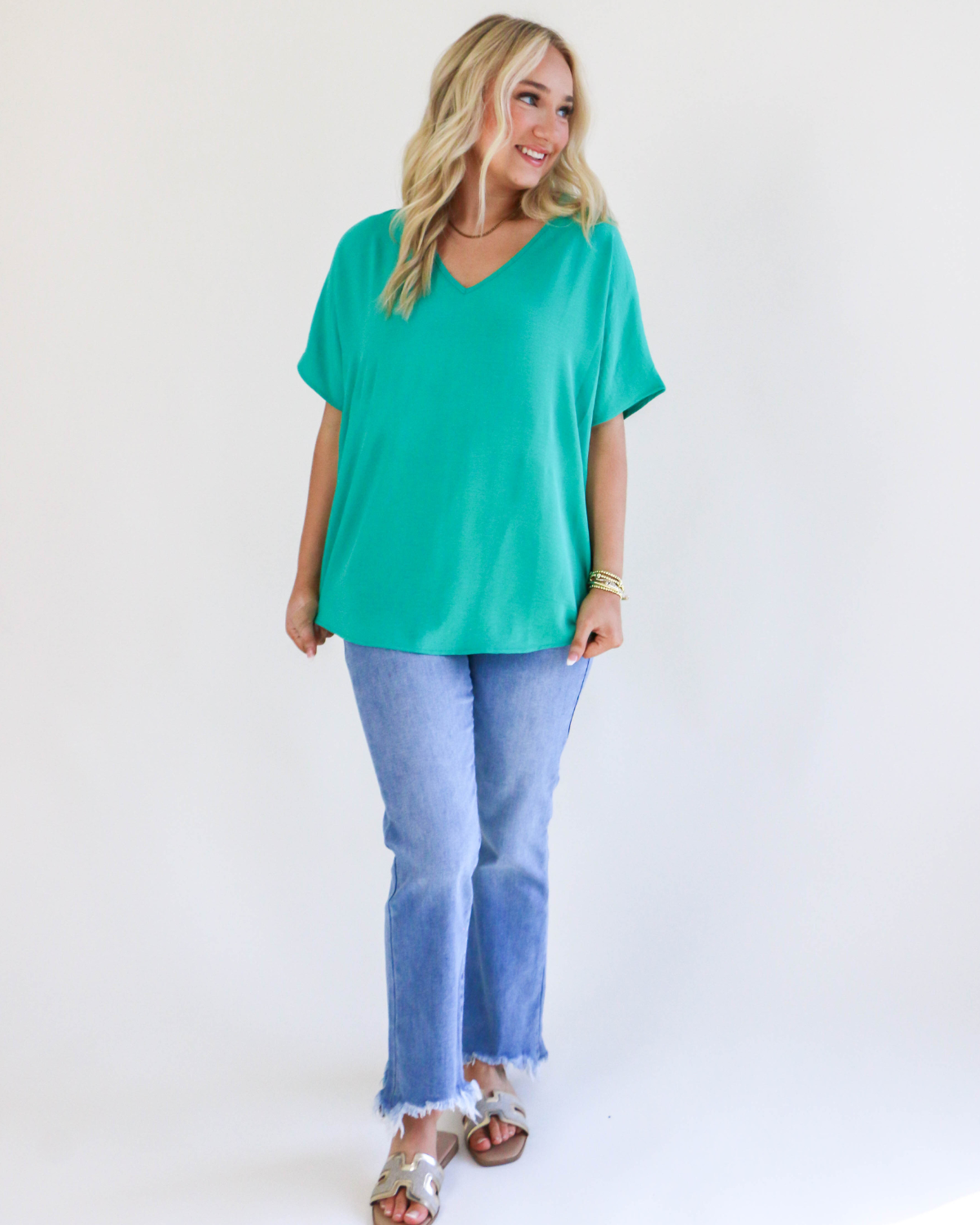 Easy Days Top in Kelly Green