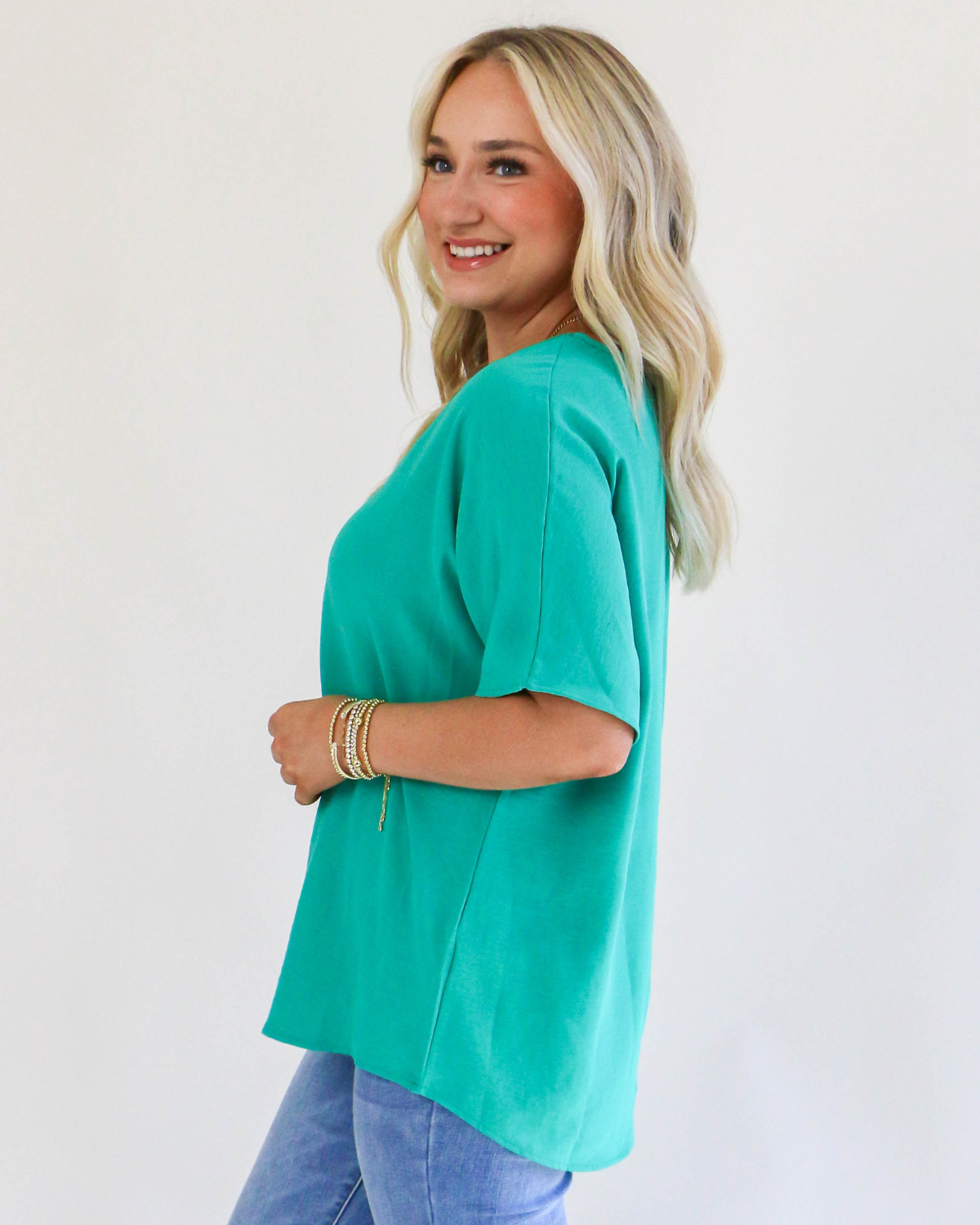 Easy Days Top in Kelly Green