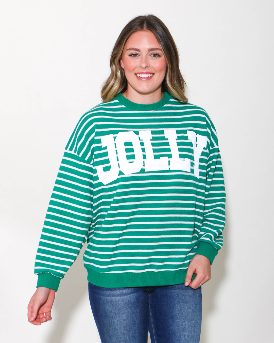 Jolly Striped Knit Sweater