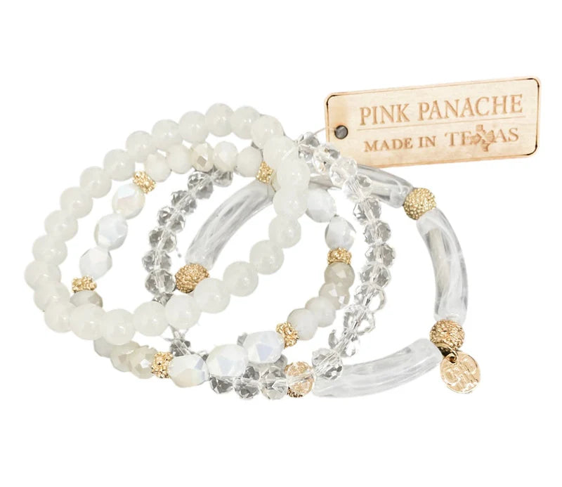 White Mix Bracelet Set