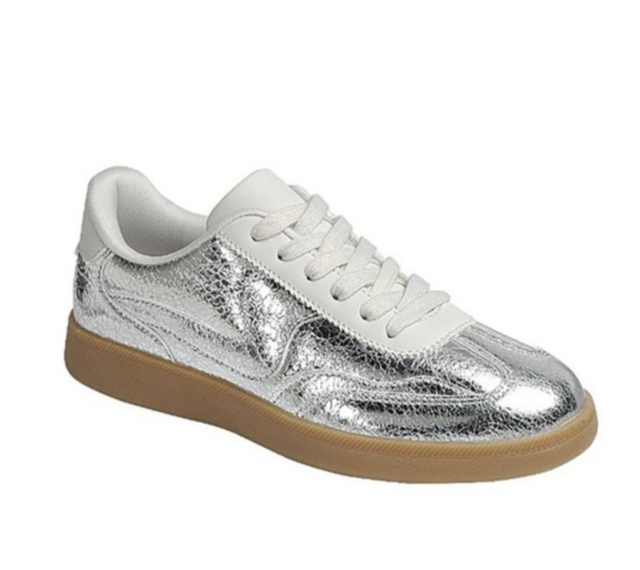 Pretty Girl Sneaker in Silver