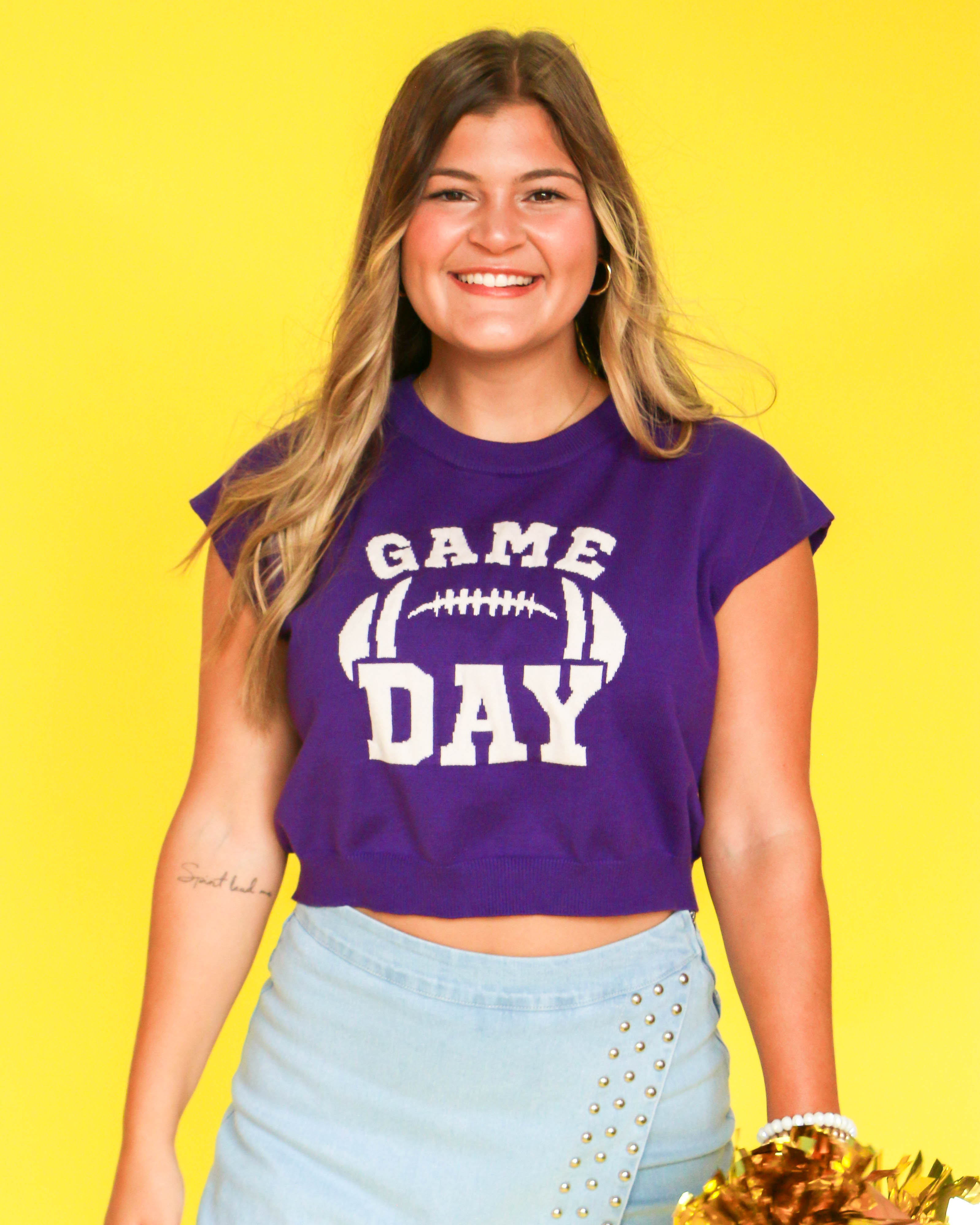 Purple Game Day Sweater