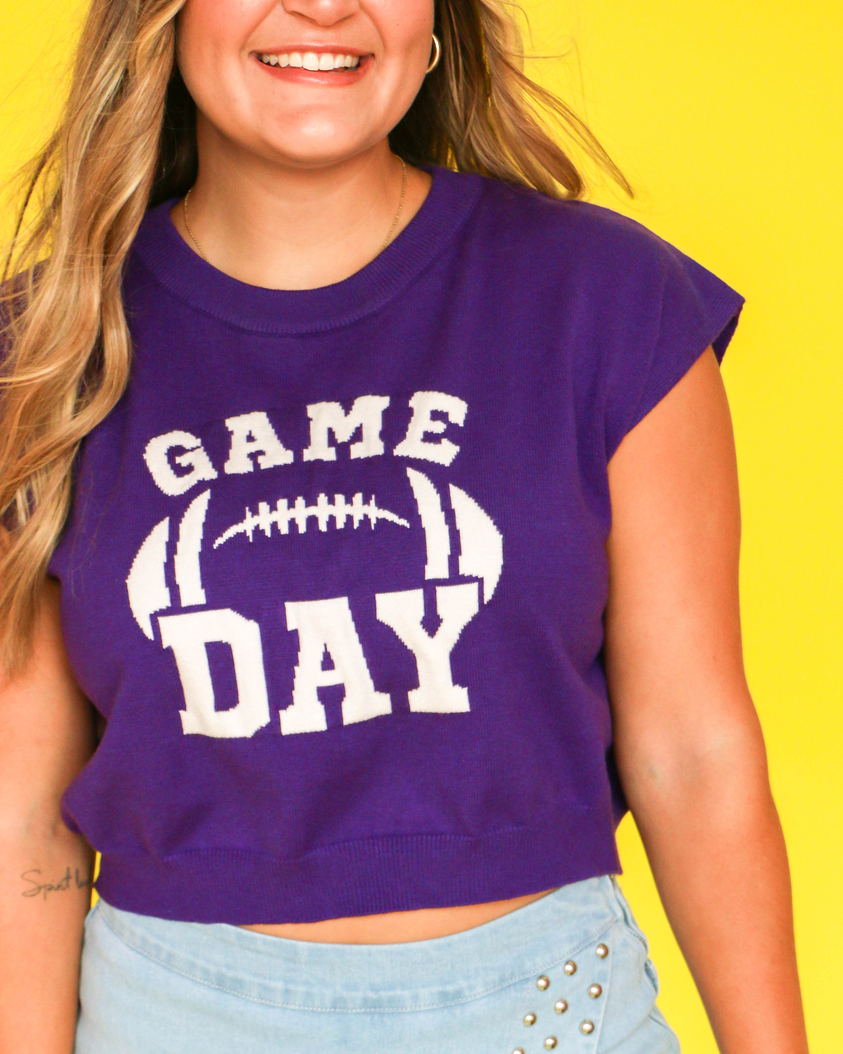 Purple Game Day Sweater