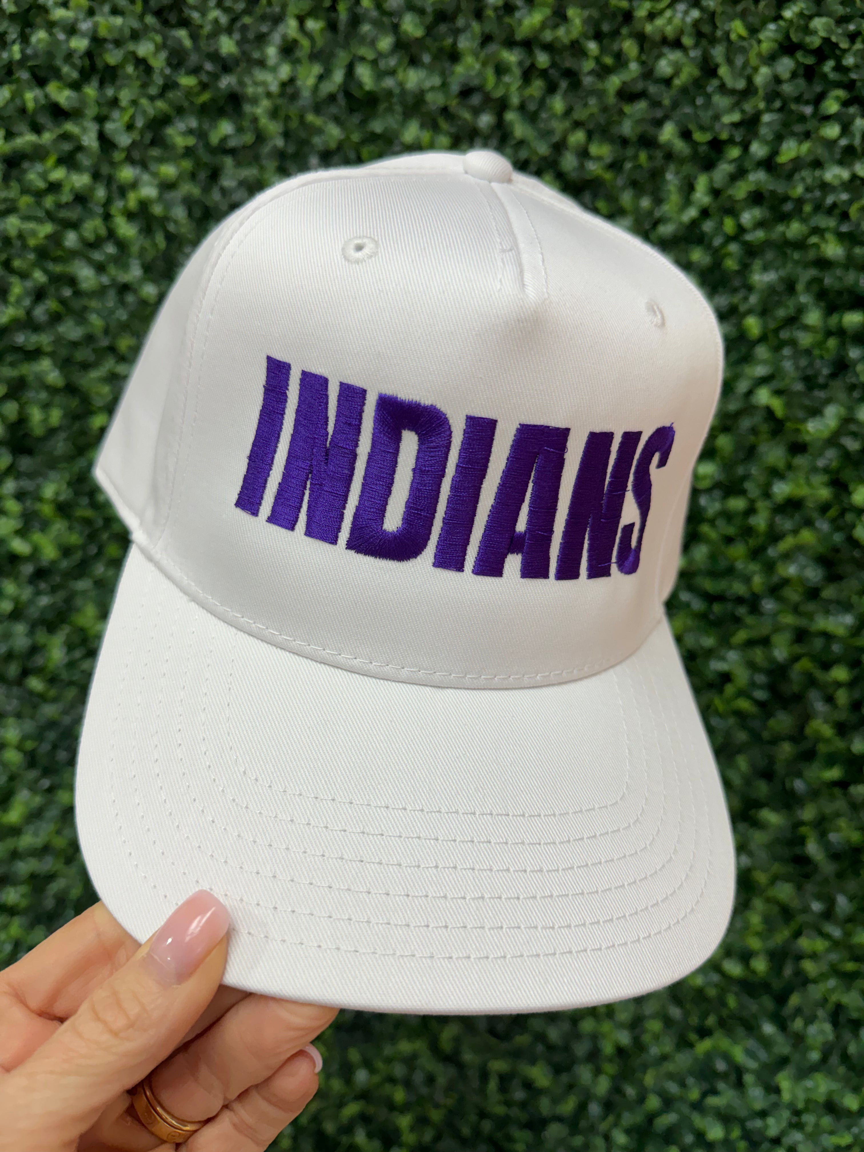 White Indian Hat