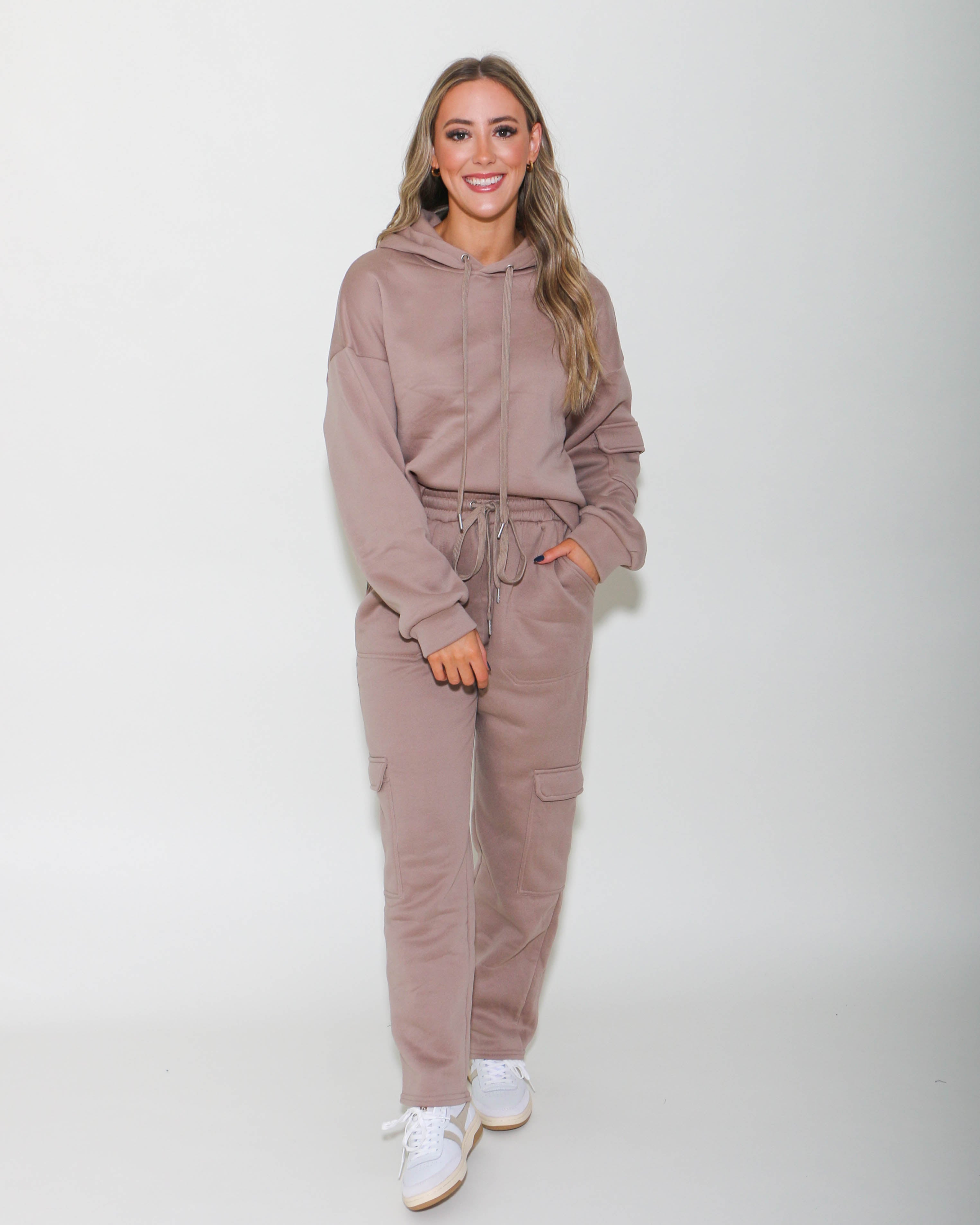 Frenchy Knit Comfy Set in Mocha