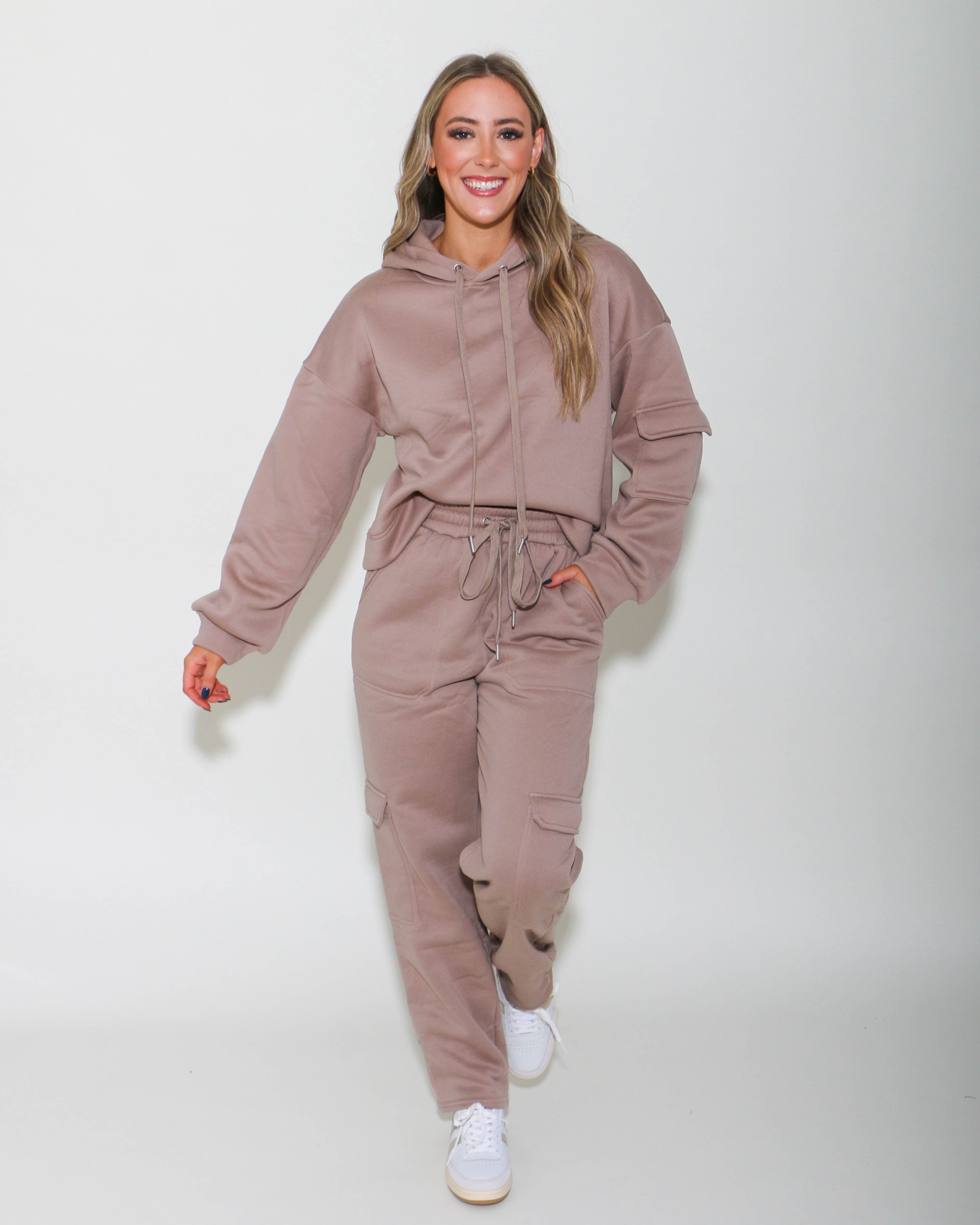 Frenchy Knit Comfy Set in Mocha