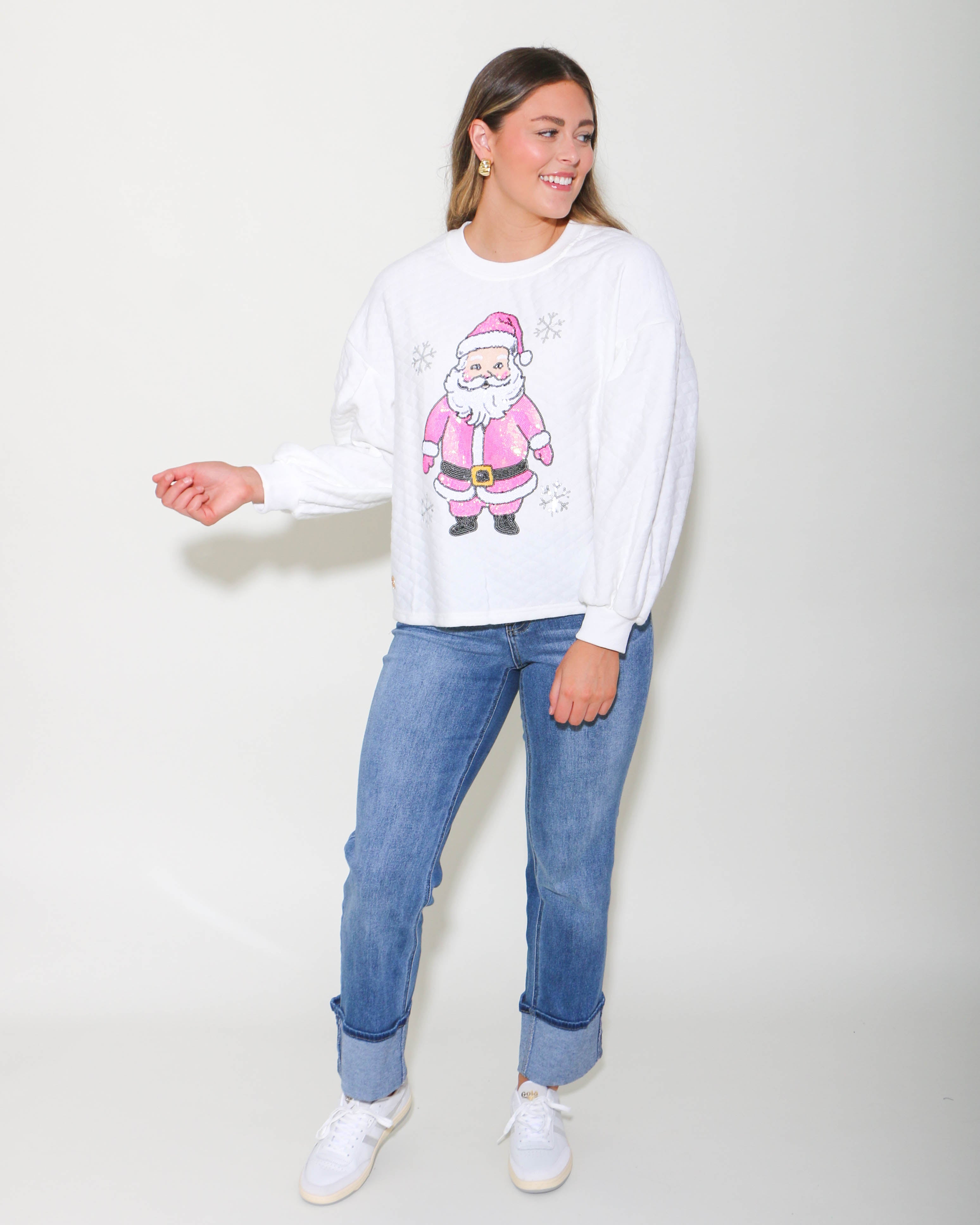 Pink Santa Pullover