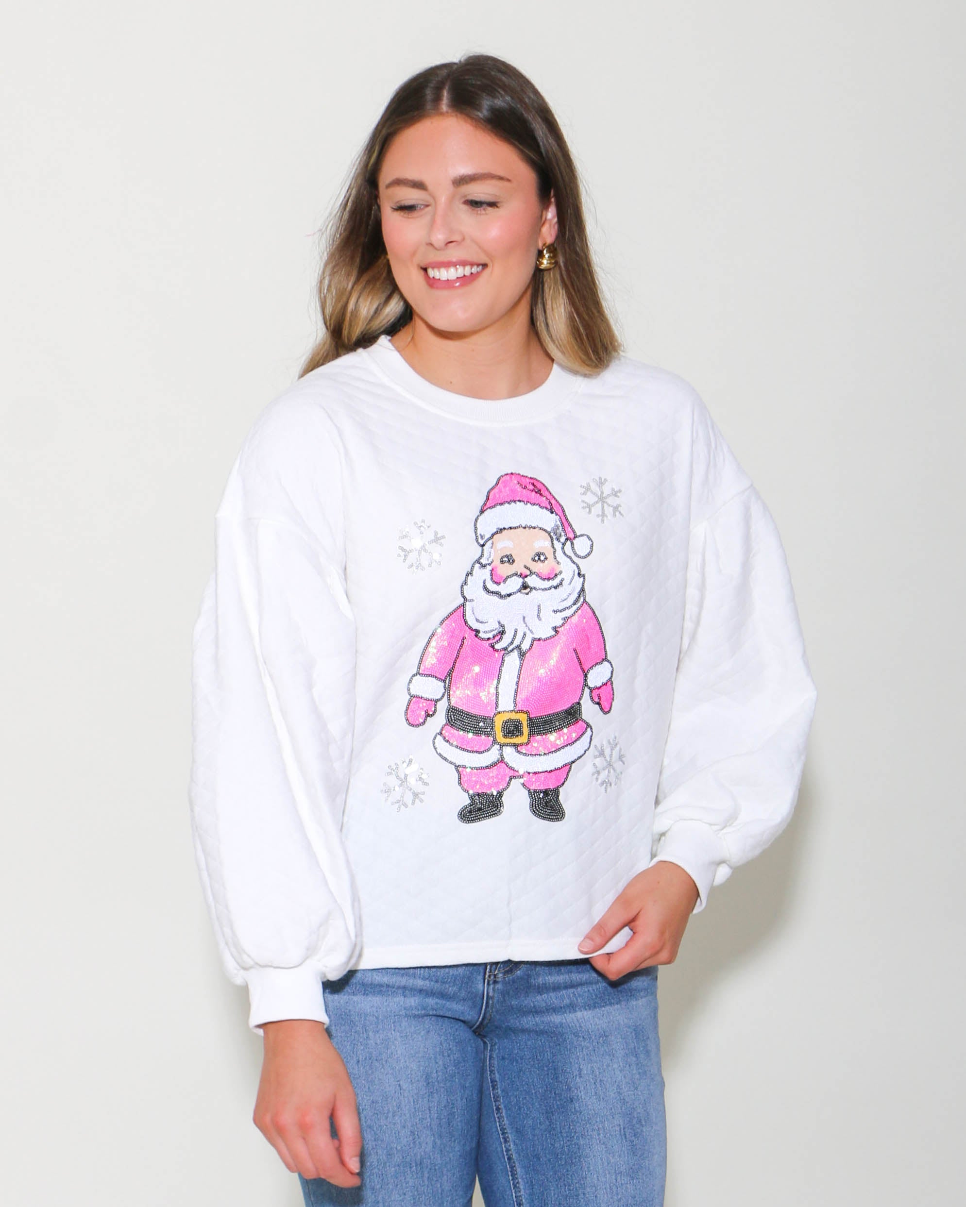 Pink Santa Pullover