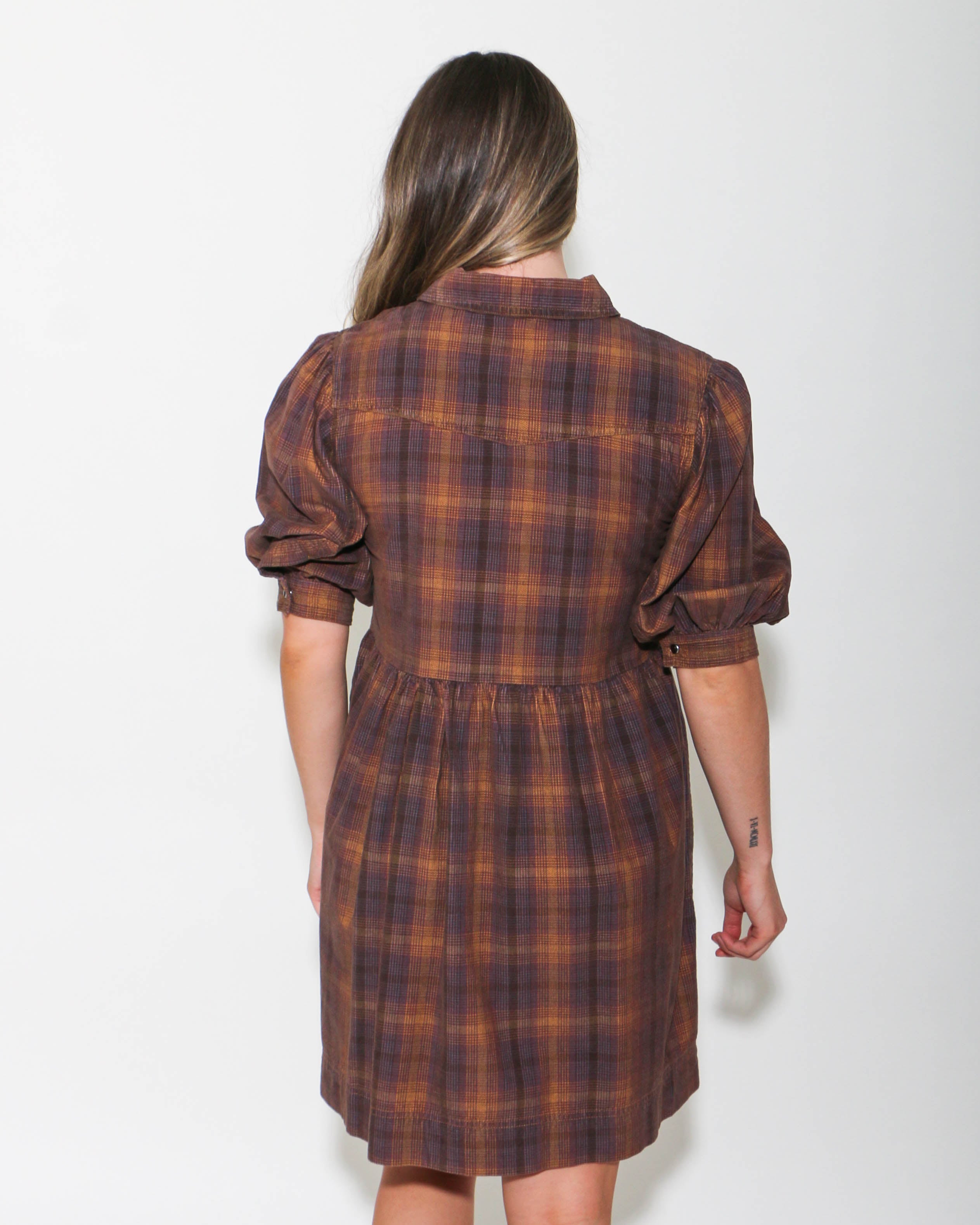 Ivy Jane | Ombre Plaid Snap Dress