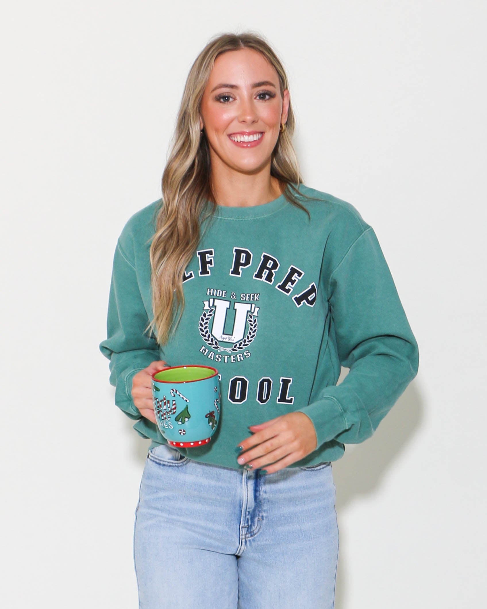 Elf Prep School Green Pullover