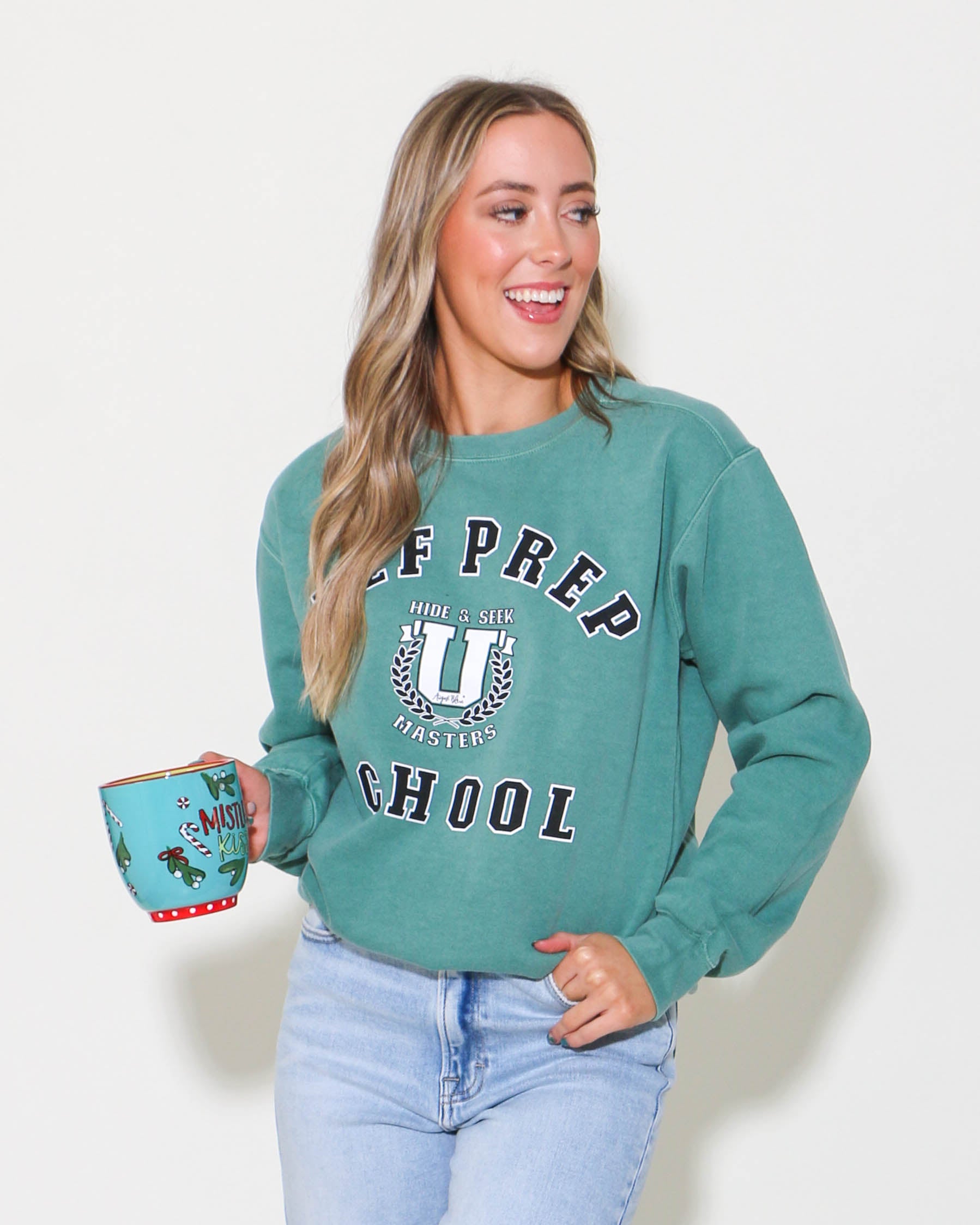 Elf Prep School Green Pullover