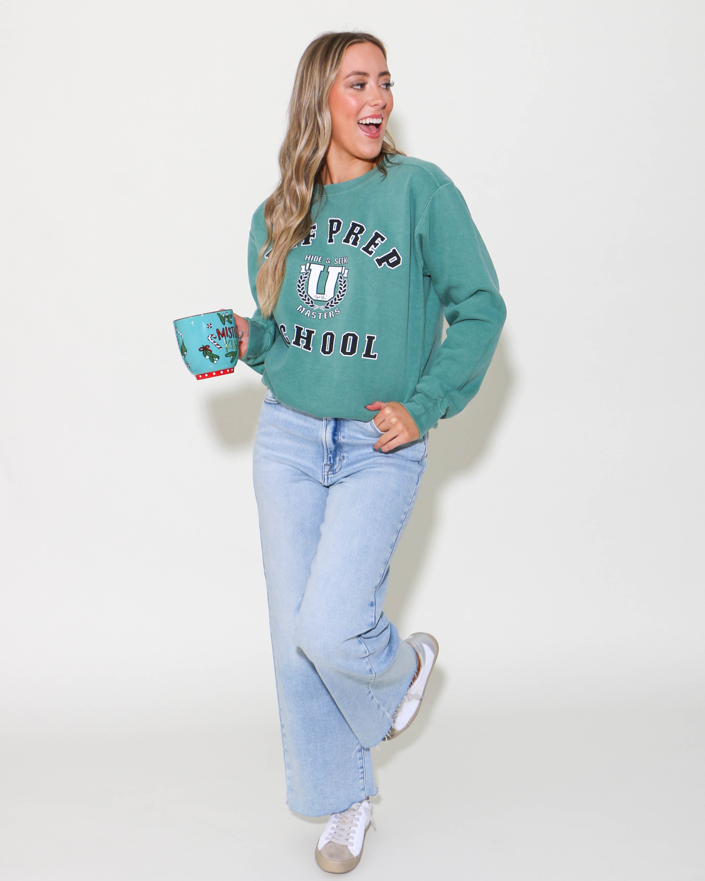 Elf Prep School Green Pullover