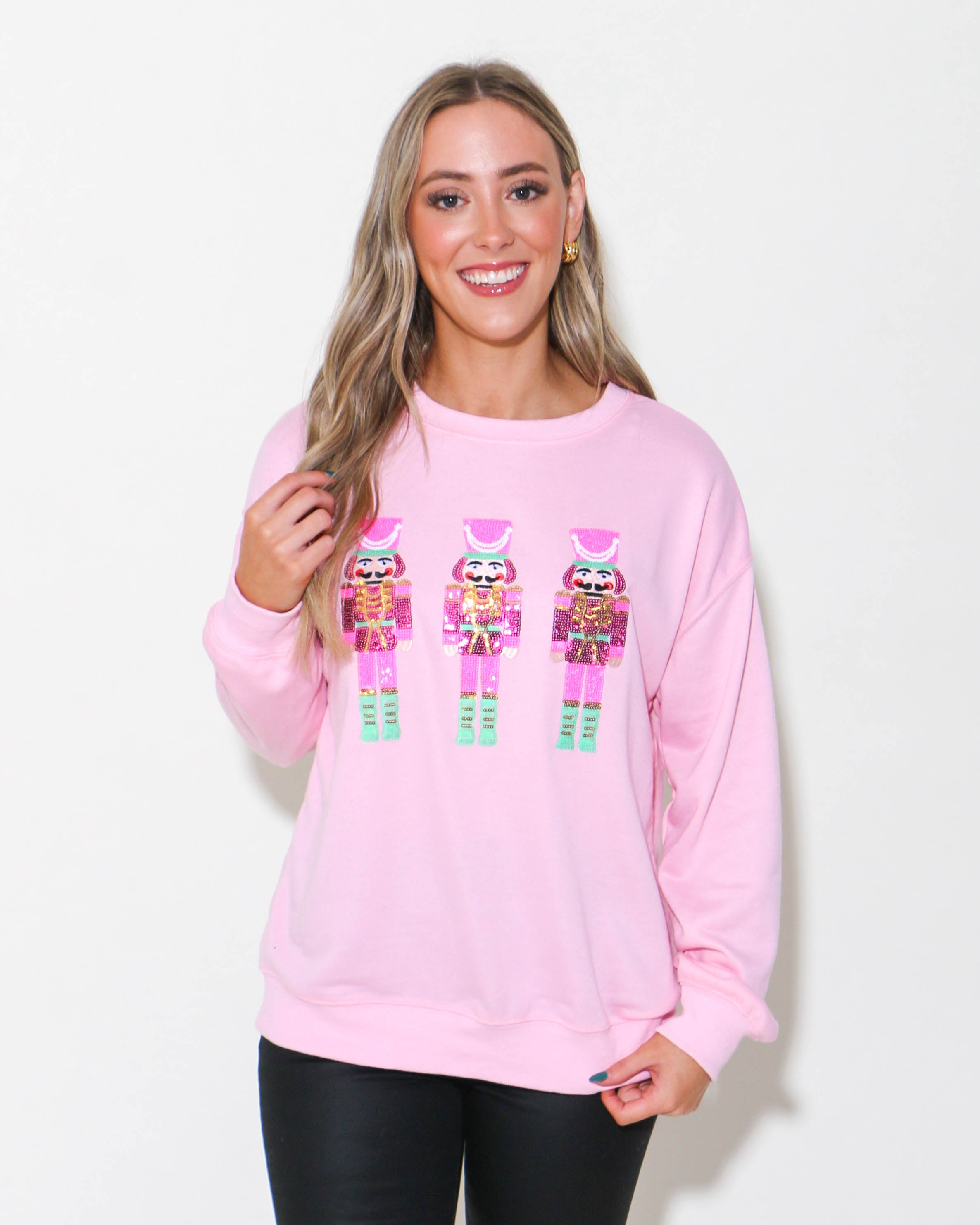 Pink Nutcracker Pullover