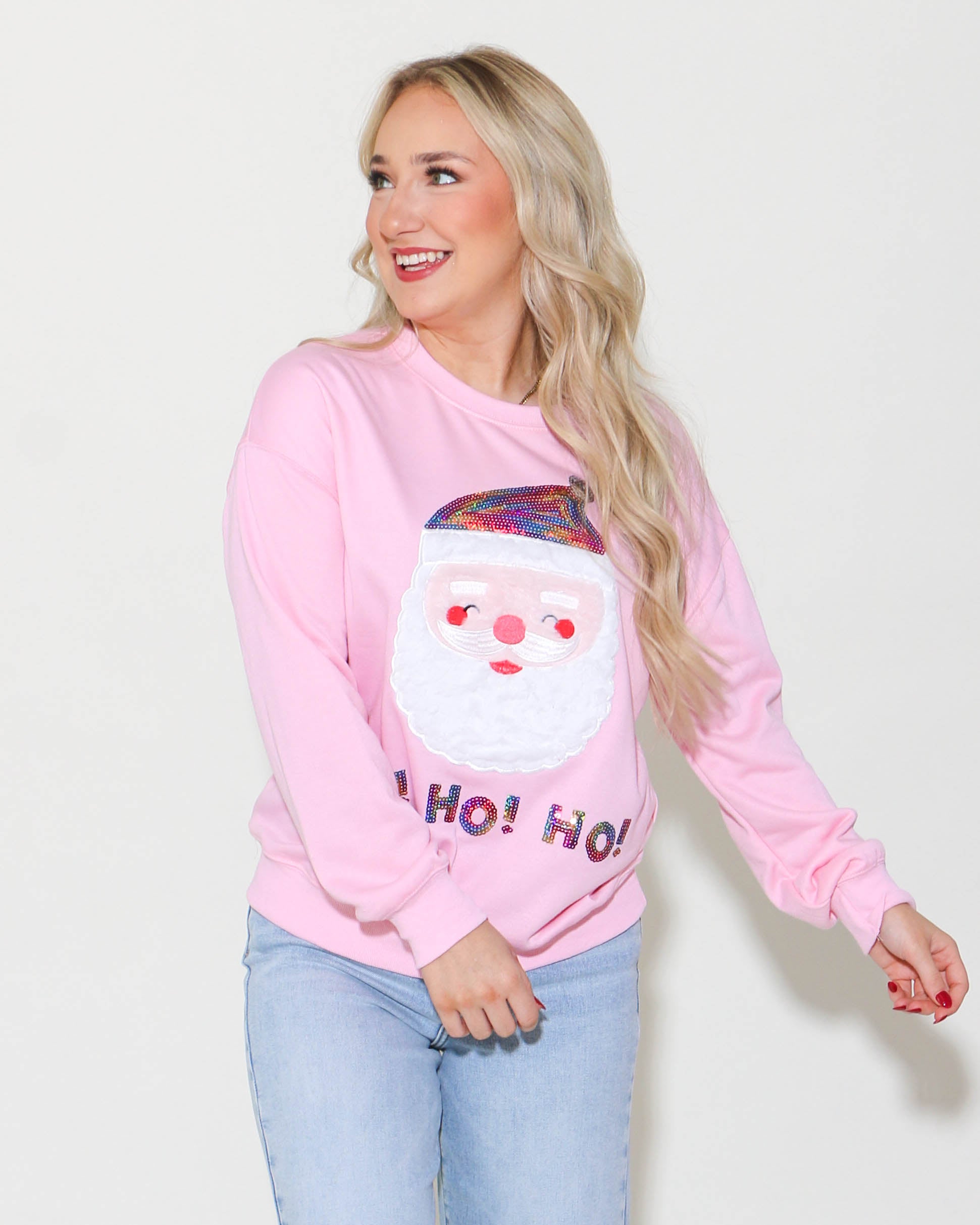 Pink Santa Top