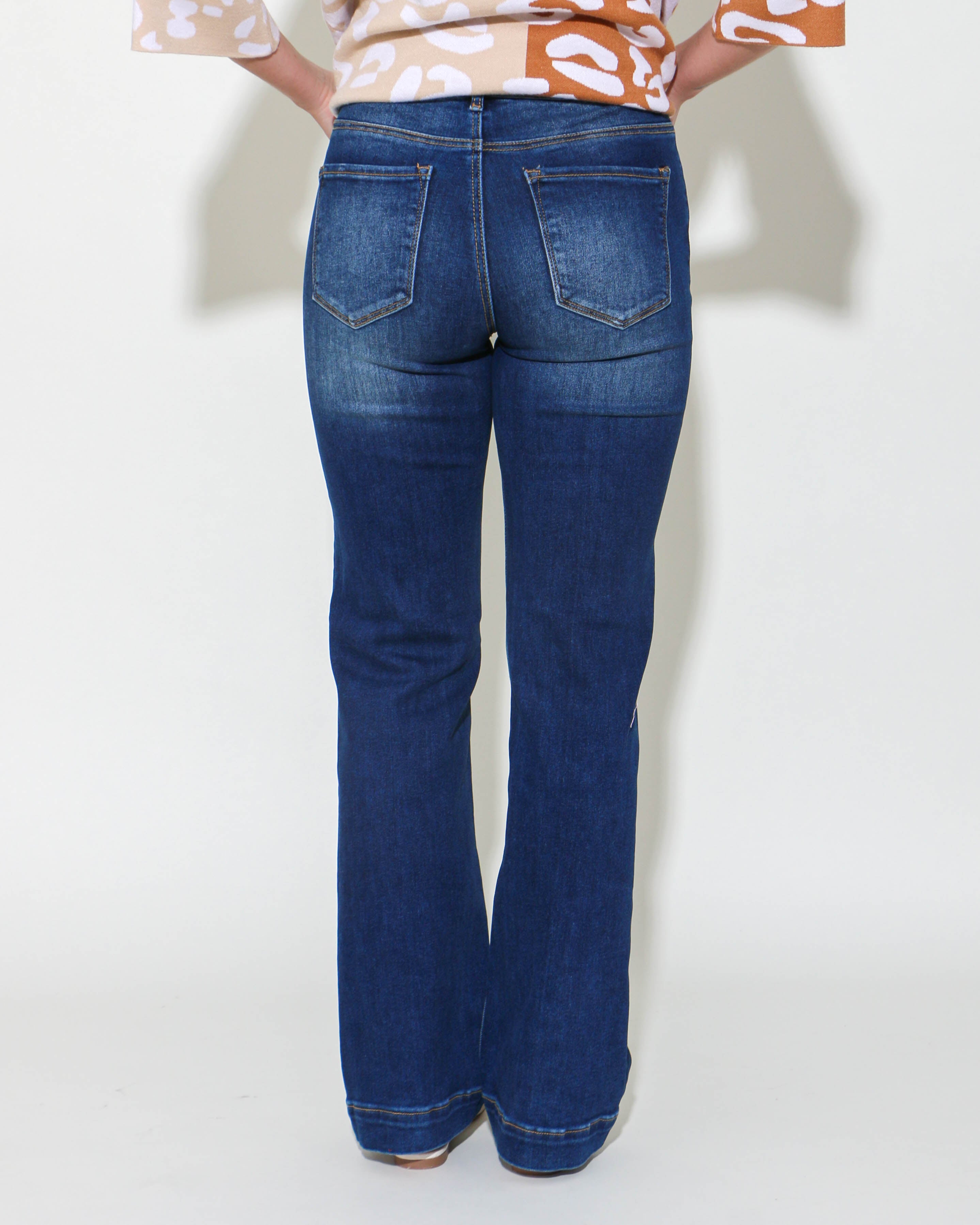 High Rise Straight Jeans