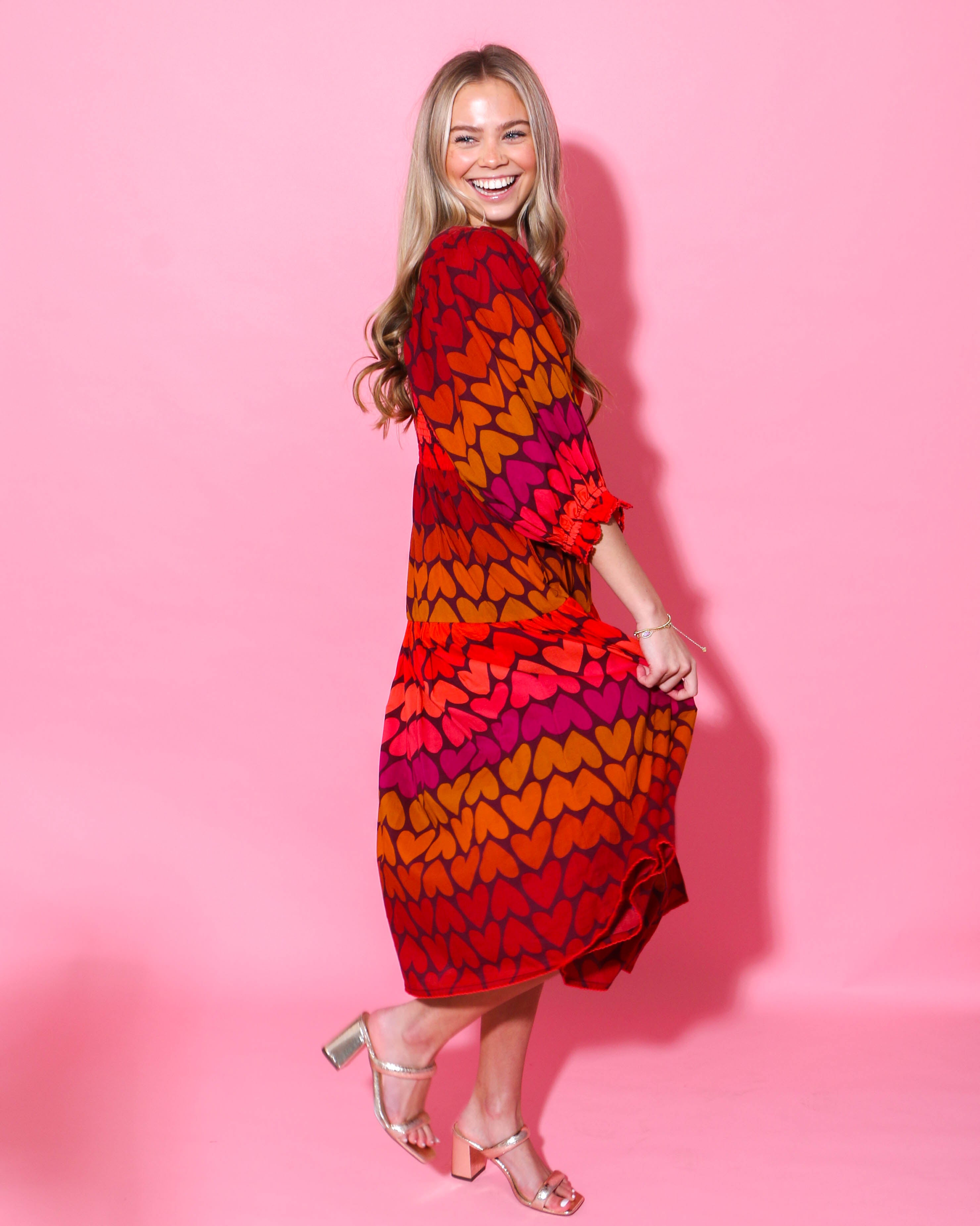 Ivy Jane | Ombre Heart Felt Dress