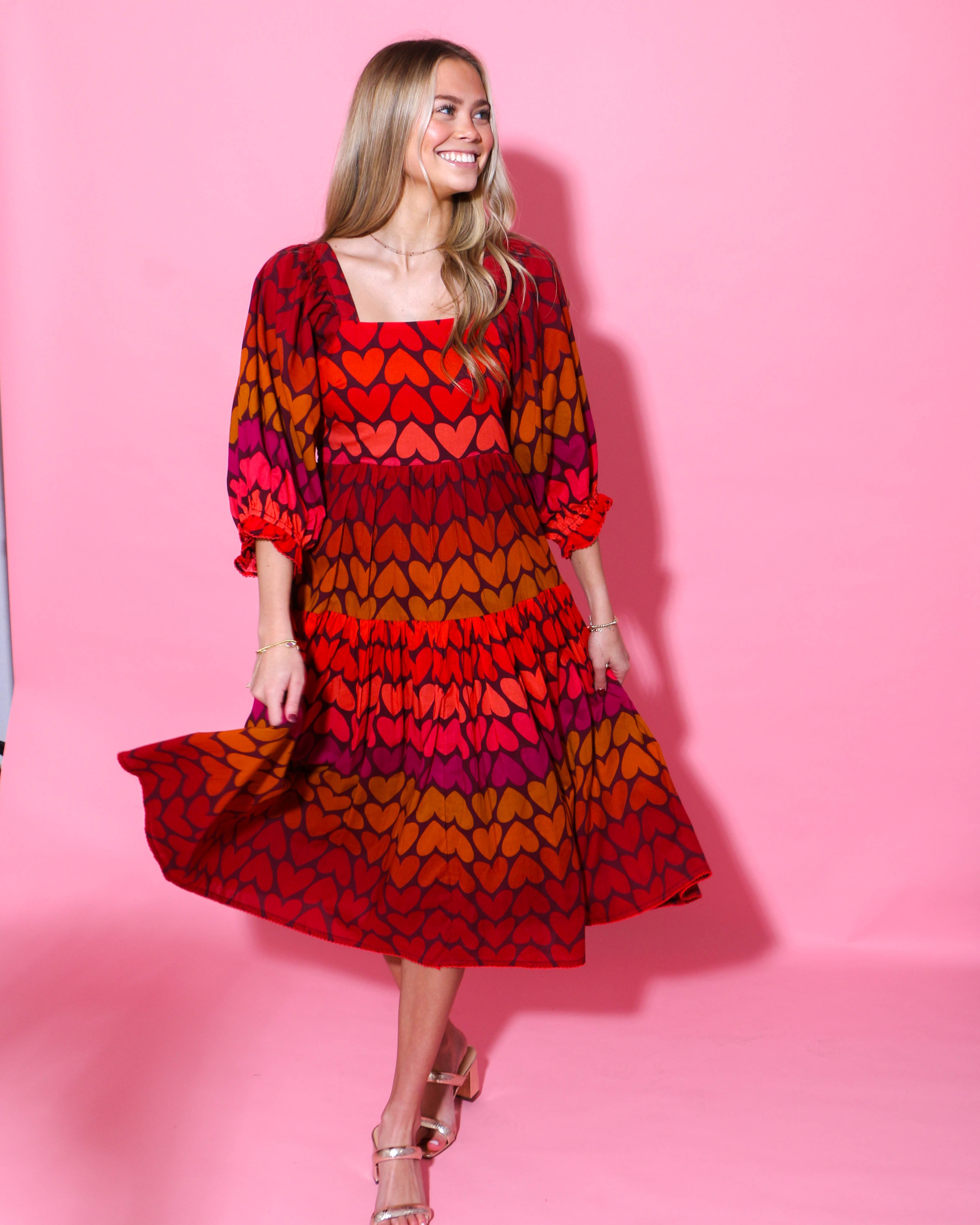 Ivy Jane | Ombre Heart Felt Dress