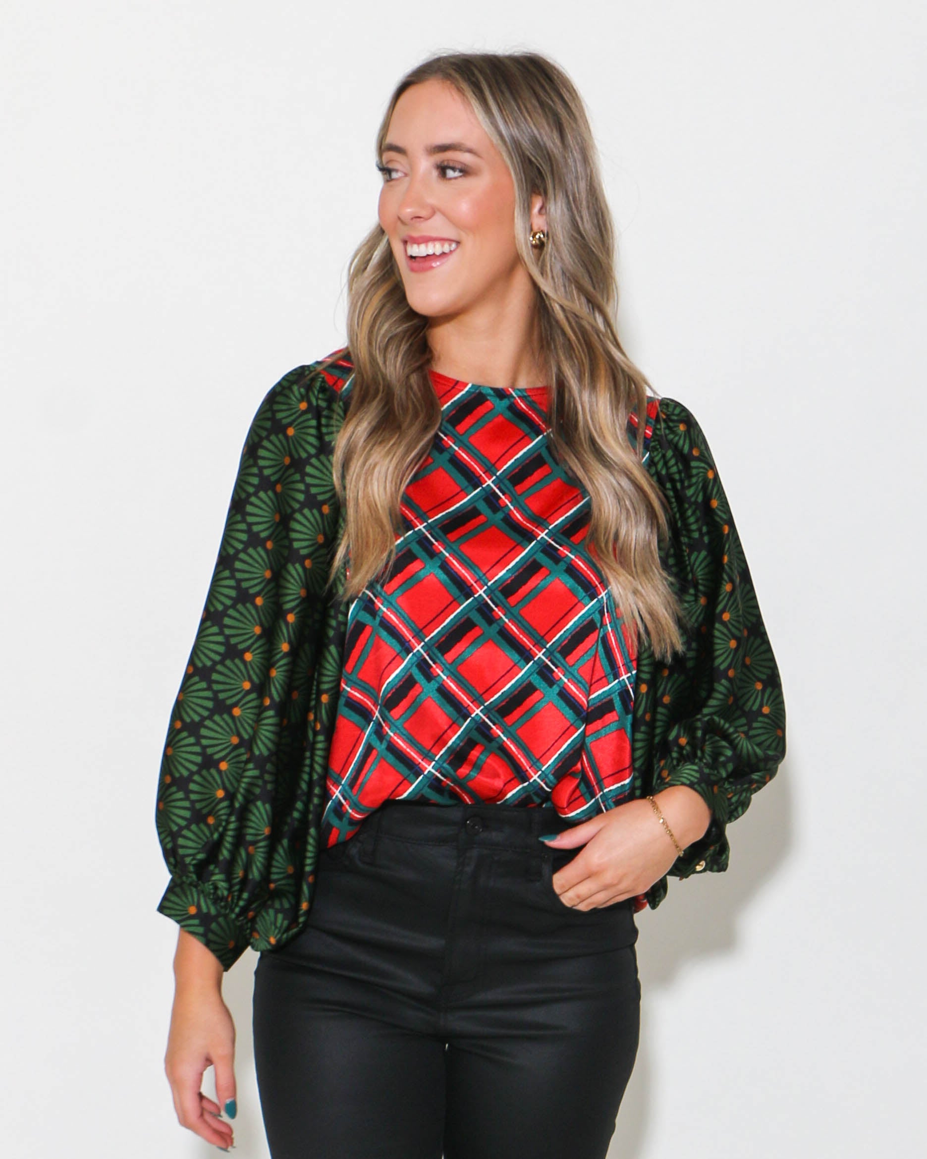 Tartan and Frills Top