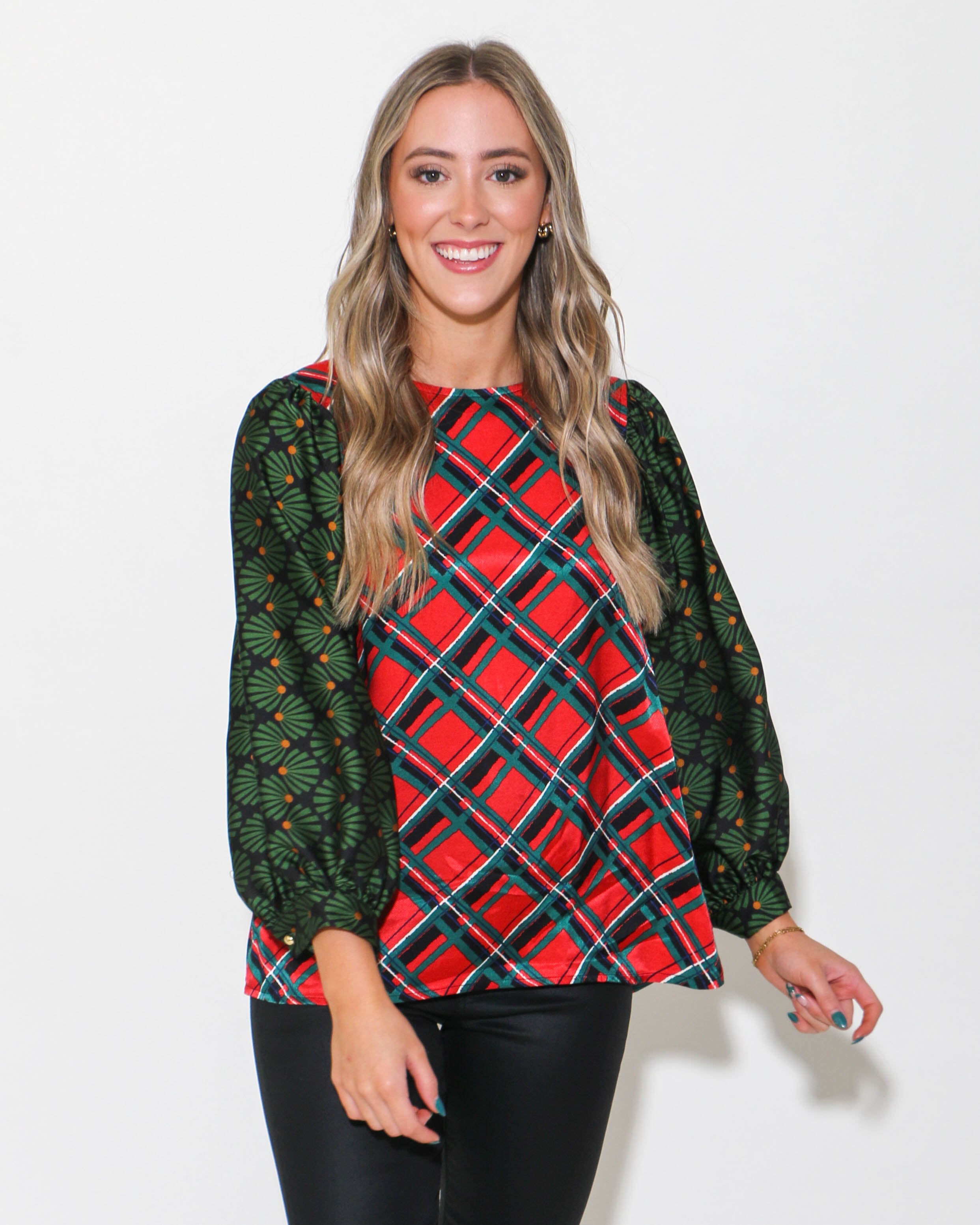 Tartan and Frills Top