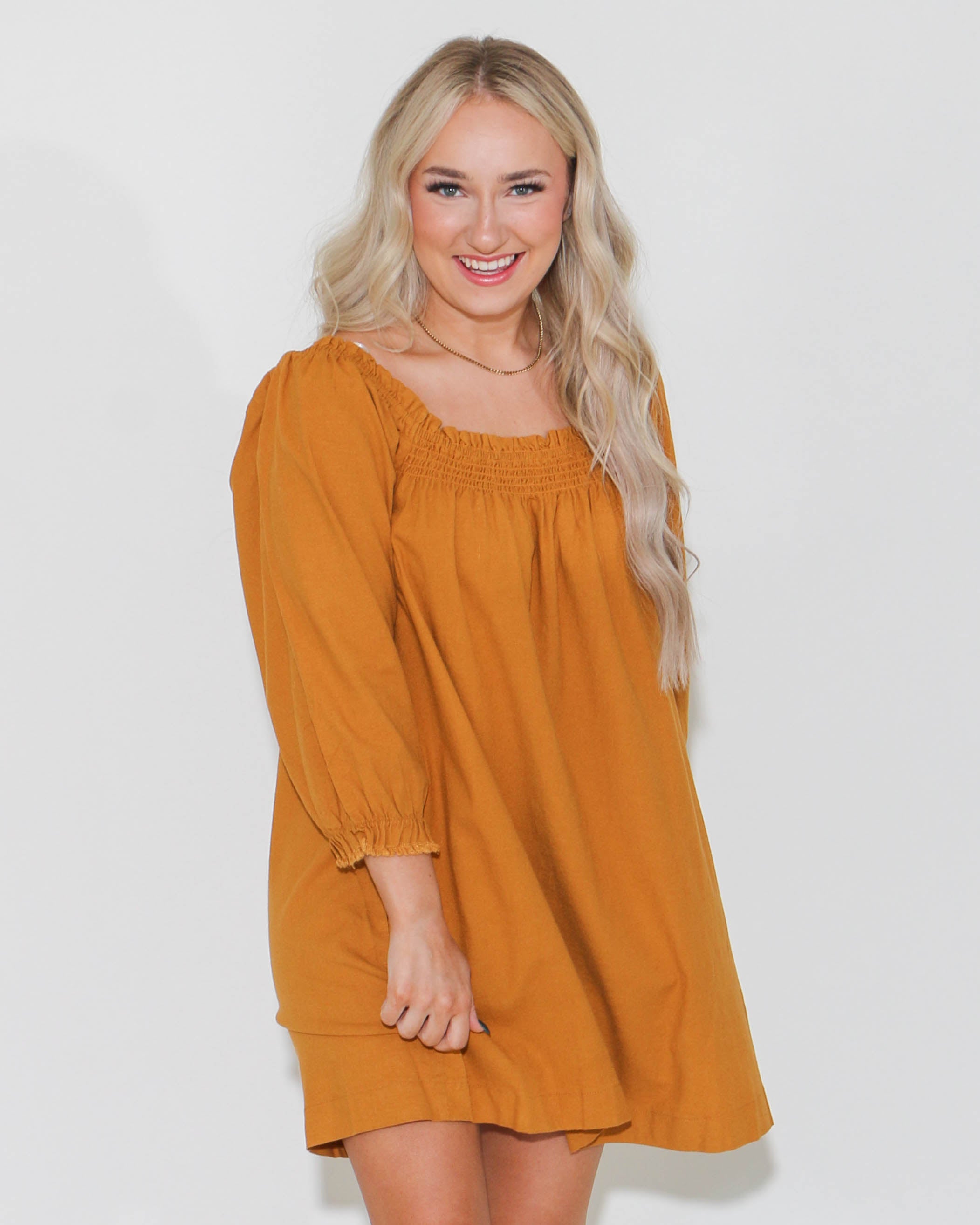 Mustard Tunic Dress