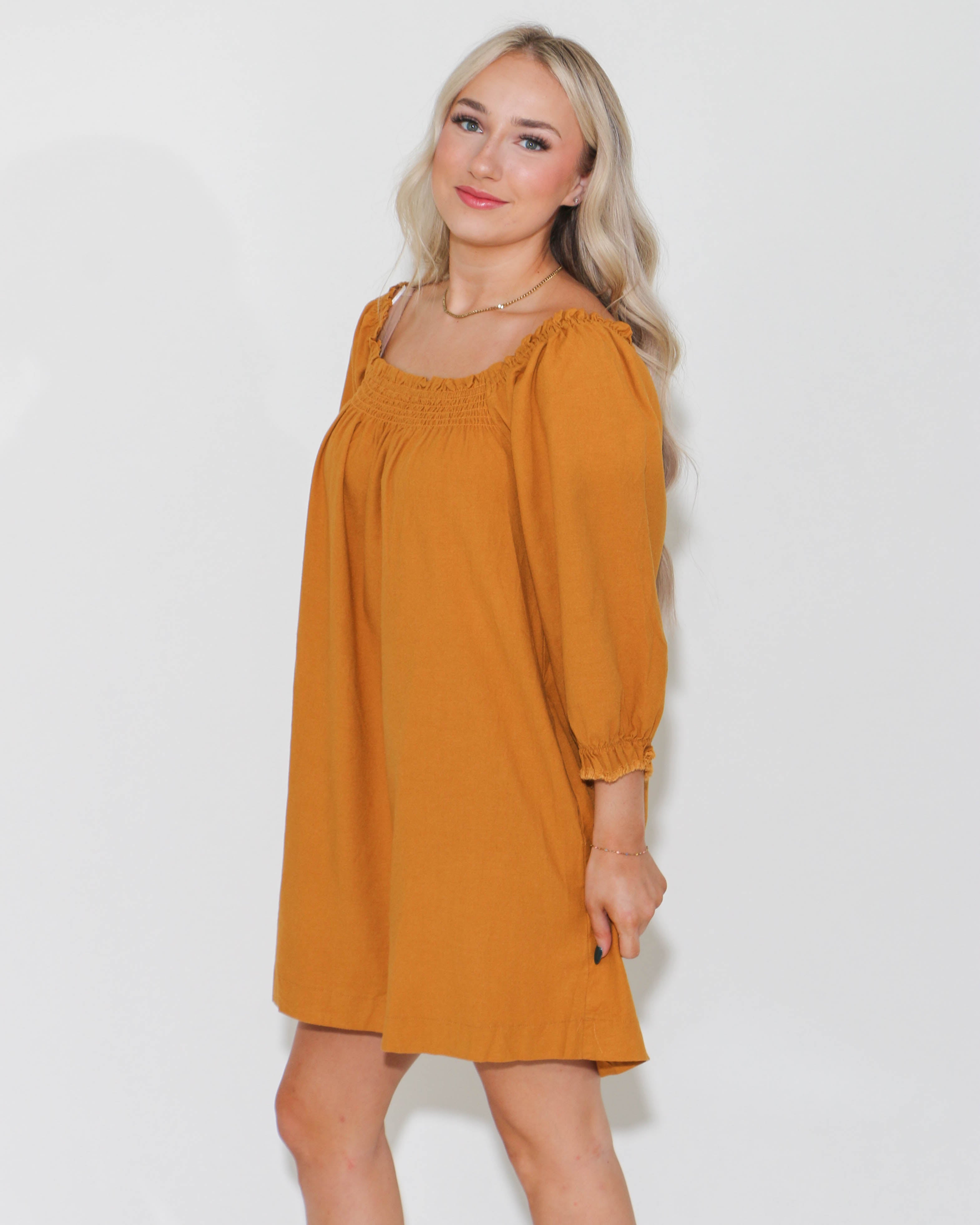 Mustard Tunic Dress