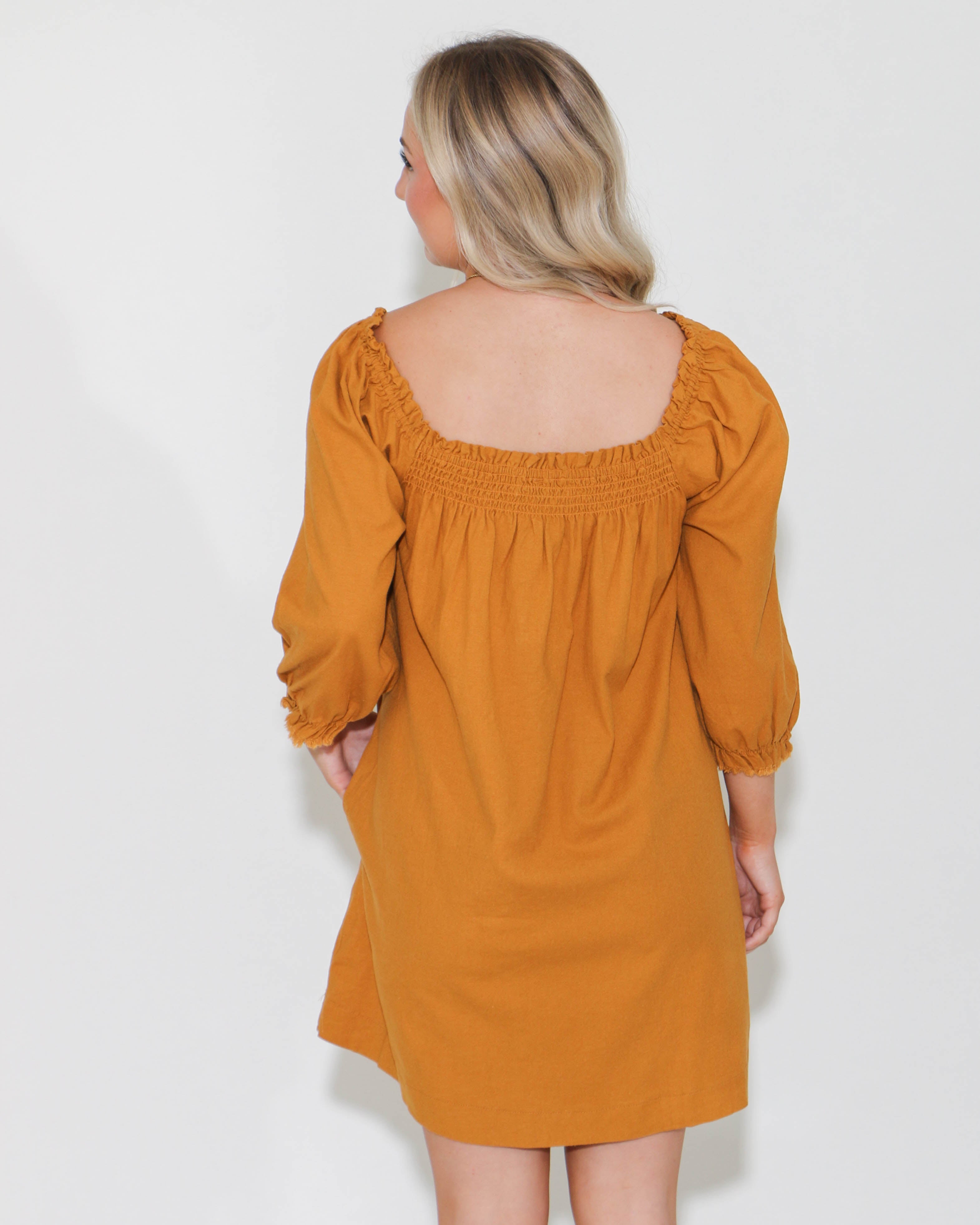 Mustard Tunic Dress