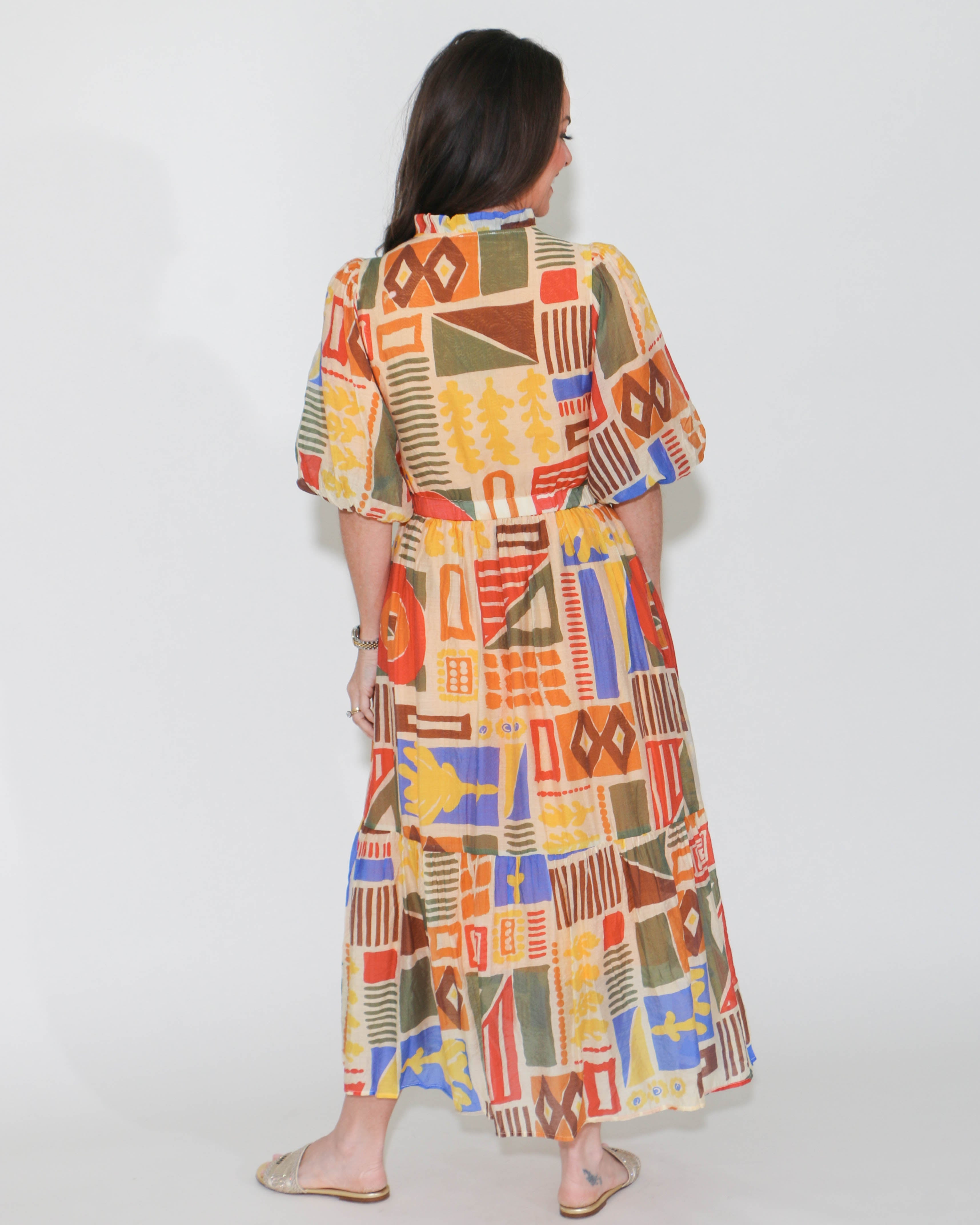 THML Abstract Print Dress