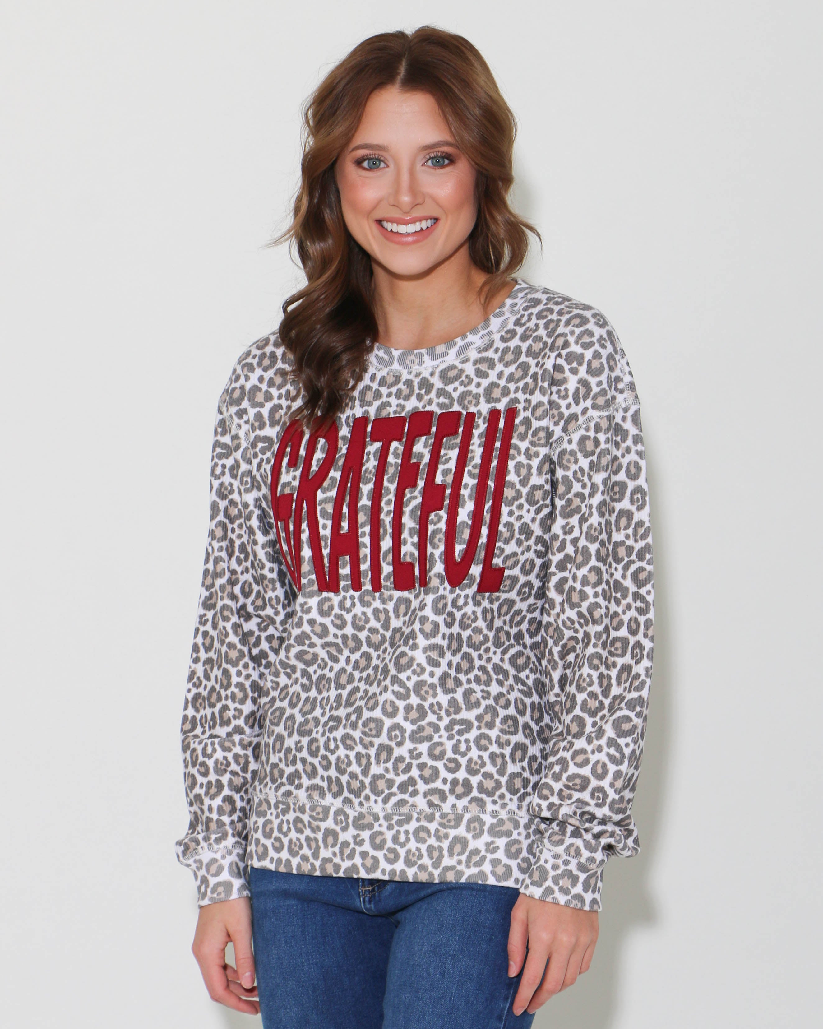 Leopard Grateful Pullover