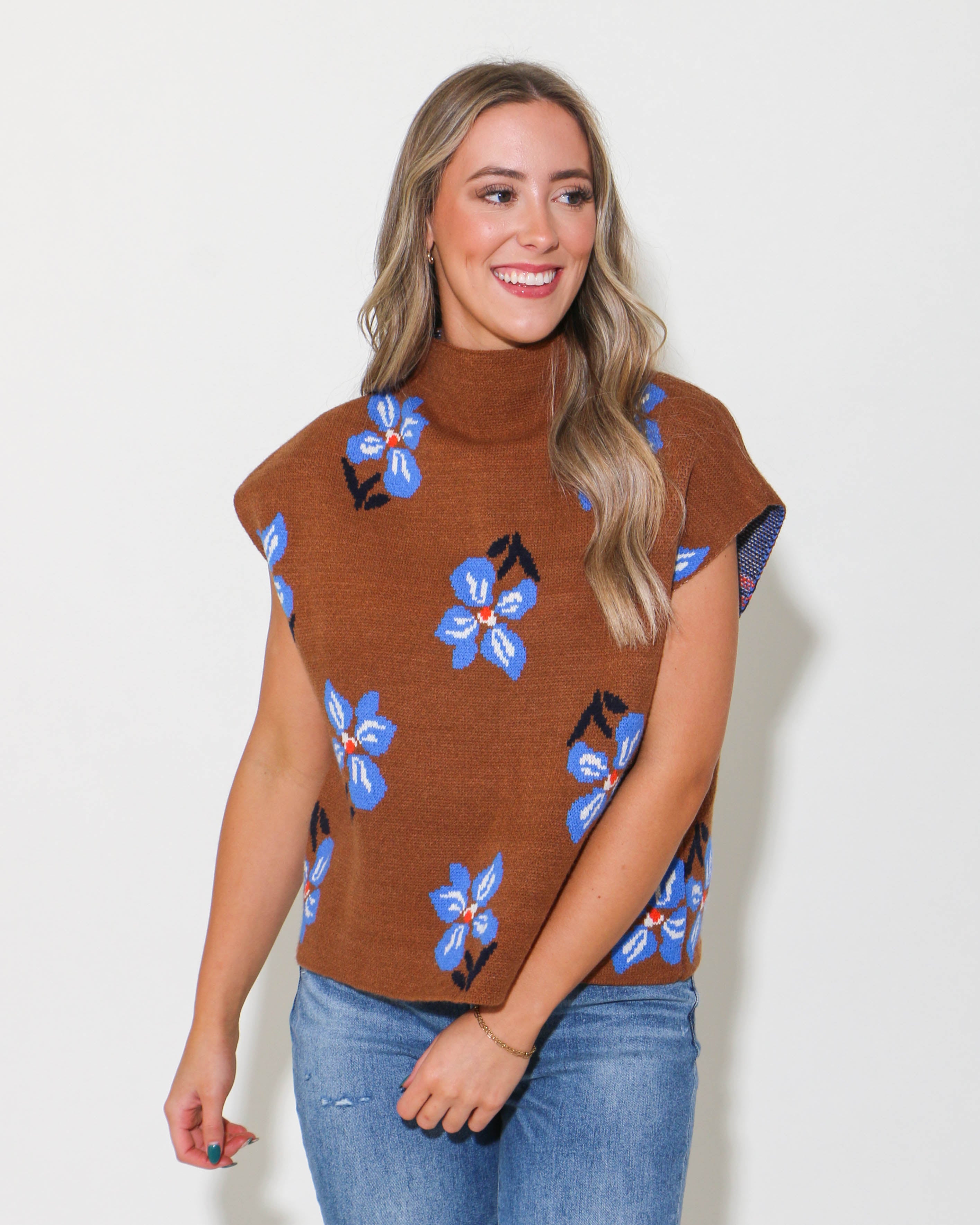 Flower Knit Top