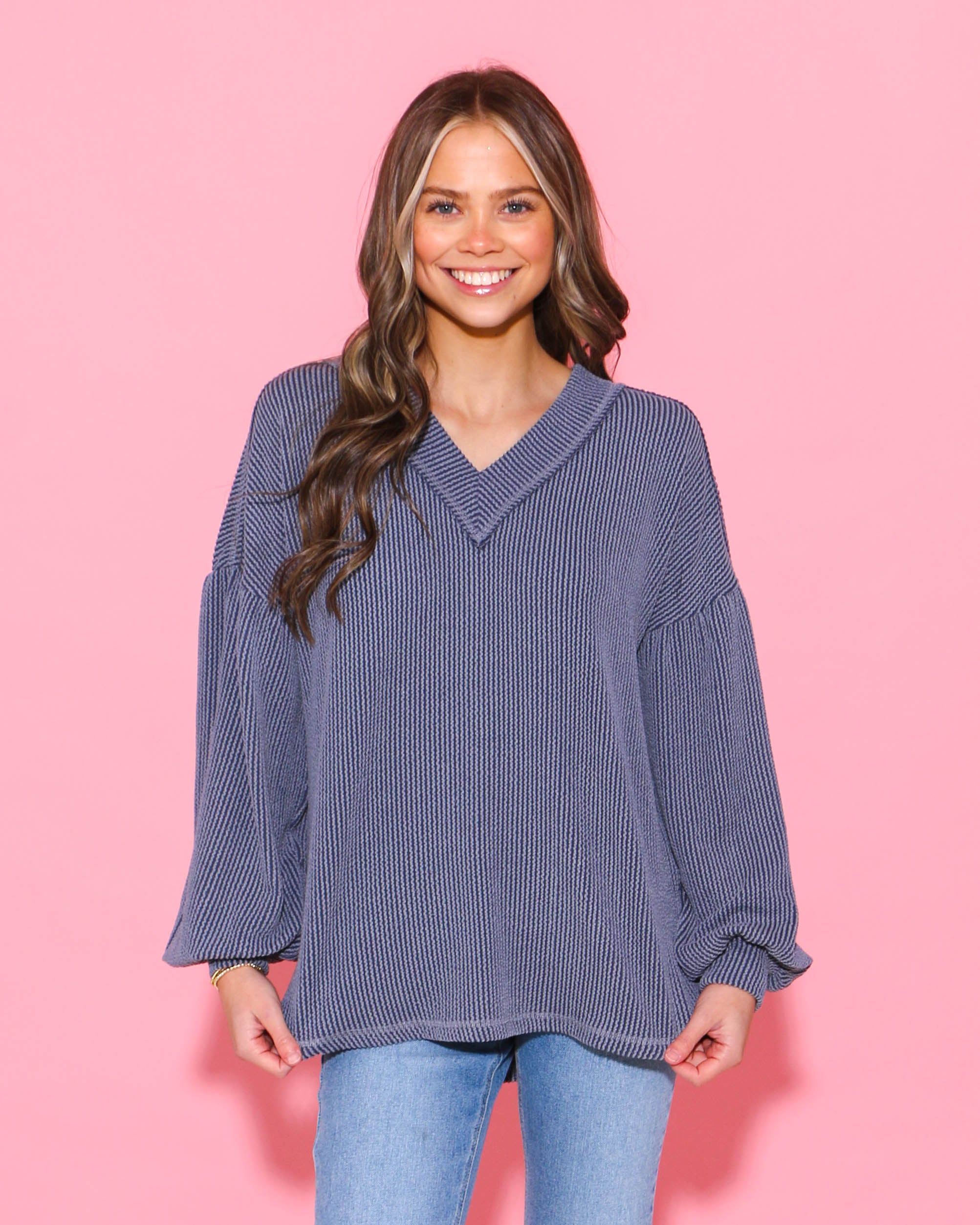 Cozy Two-Tone Oversized Knit Top (3 Colors)