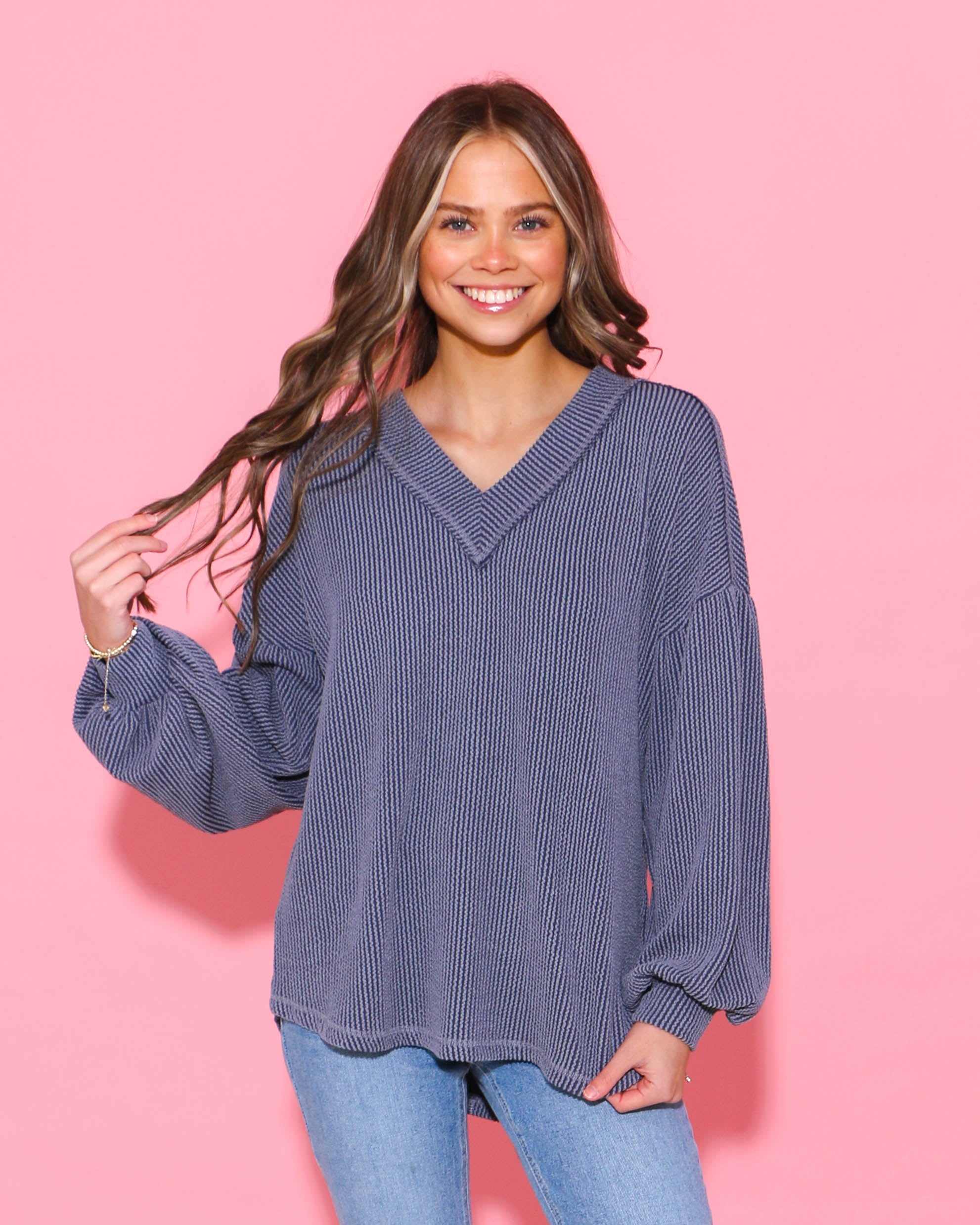 Cozy Two-Tone Oversized Knit Top (3 Colors)