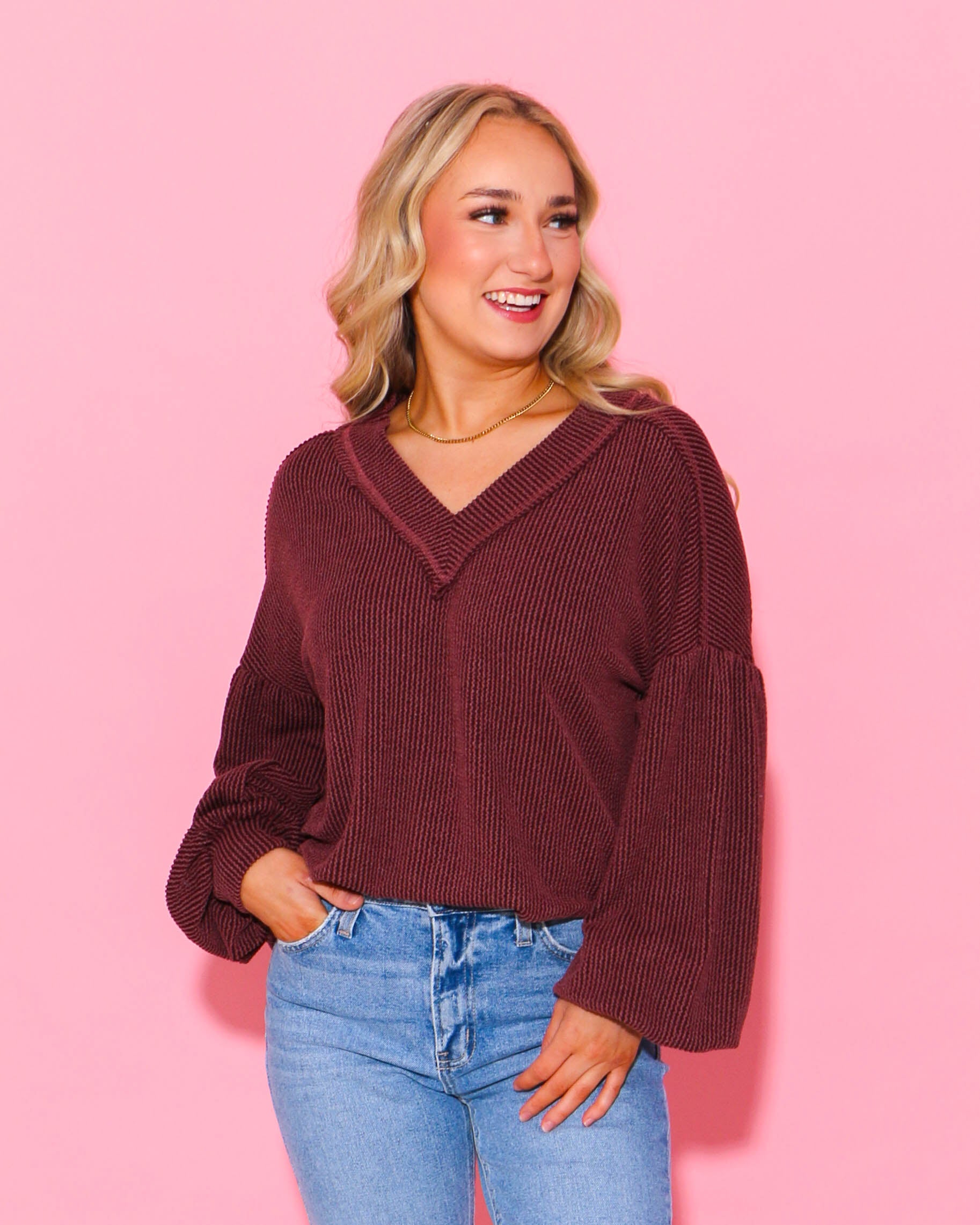 Cozy Two-Tone Oversized Knit Top (3 Colors)